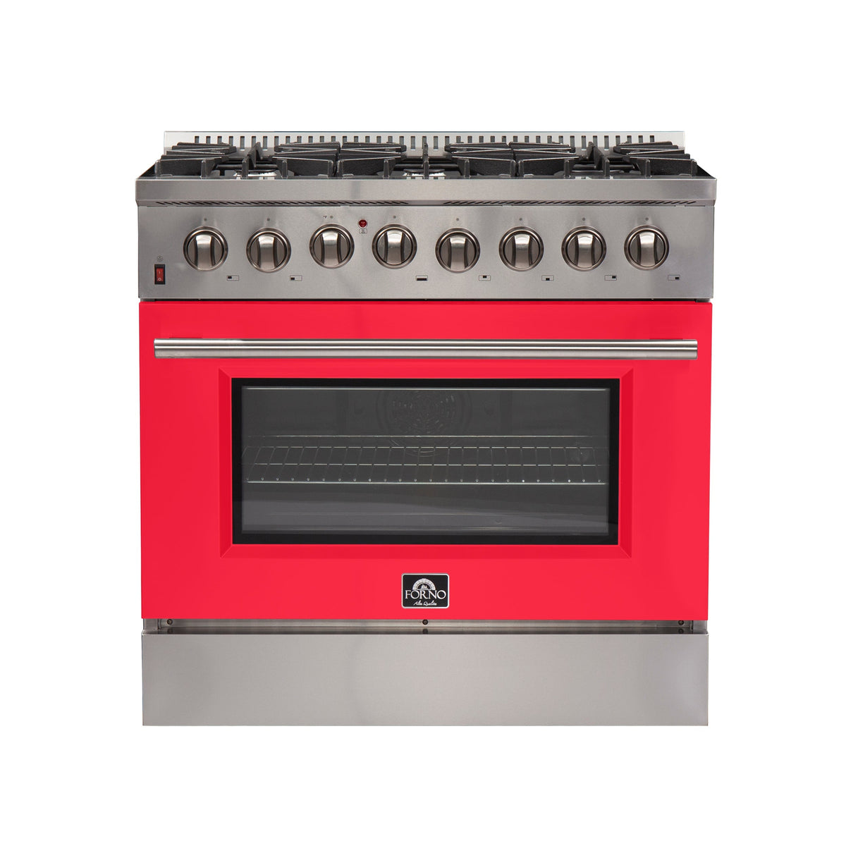 Forno Galiano 36-inch dual fuel range, stainless steel