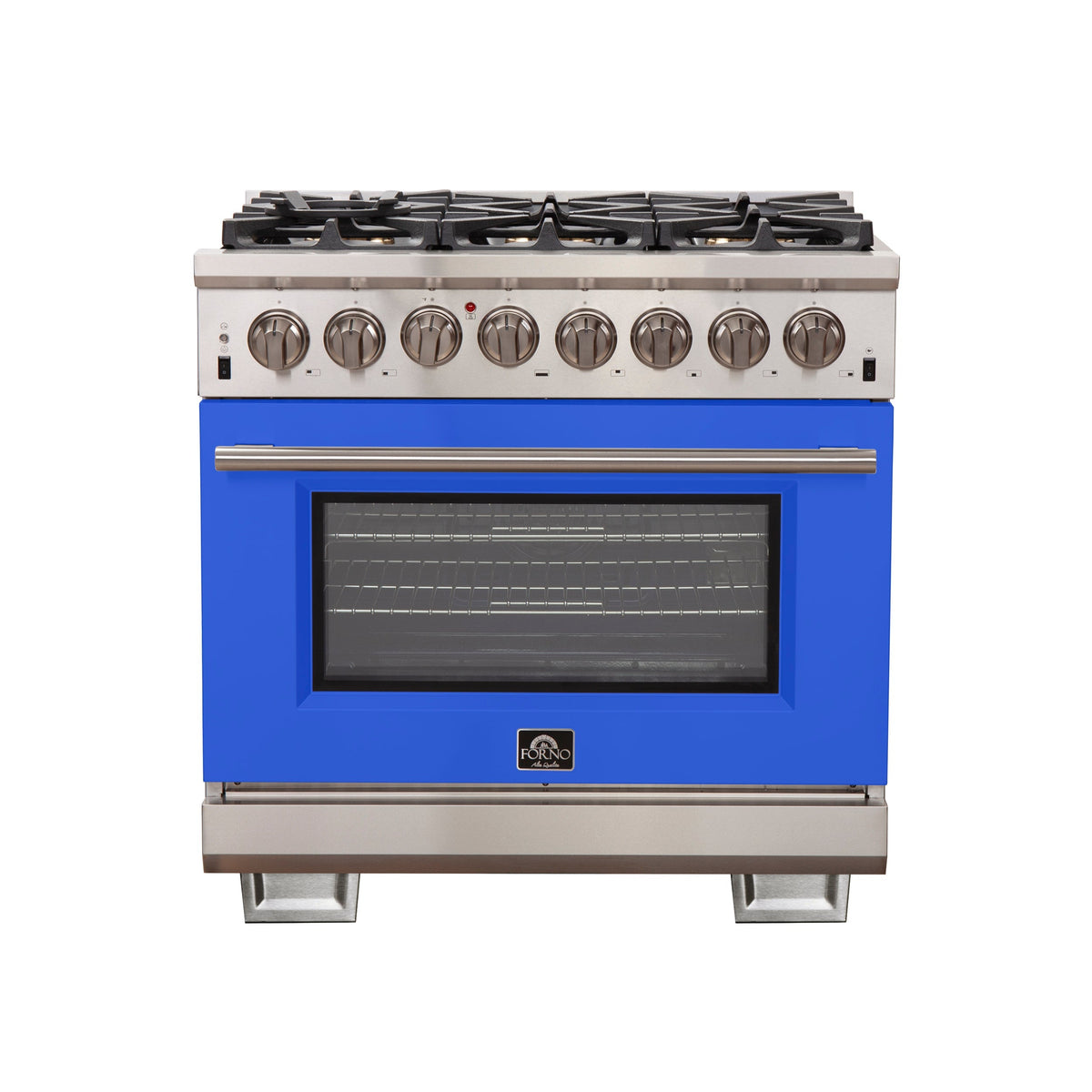 Forno Capriasca 36-inch dual fuel range, stainless steel