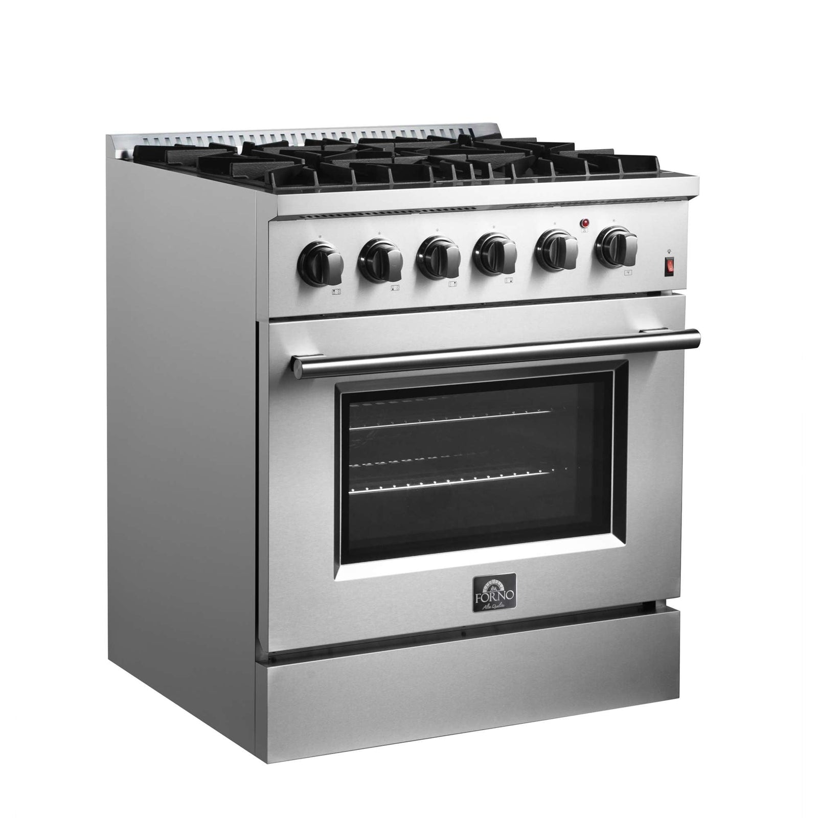 Forno Marco 30 Inch Dual Fuel Range angle view