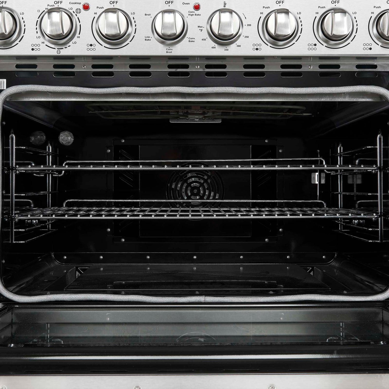 Forno Paolo 36 Inch Freestanding Electric Range, Stainless Steel, 5.44 cu.ft, True Convection Oven, Energy Efficient - FFSEL6011-36