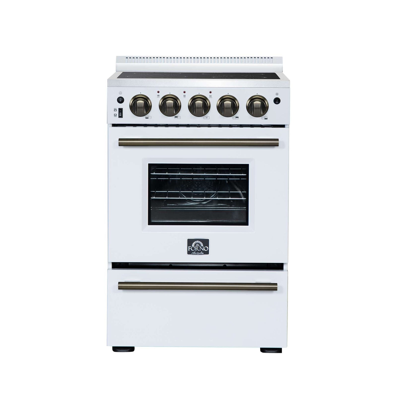 Forno Loiano 24 Inch Freestanding Electric Range in White - FFSEL6069-24WHT