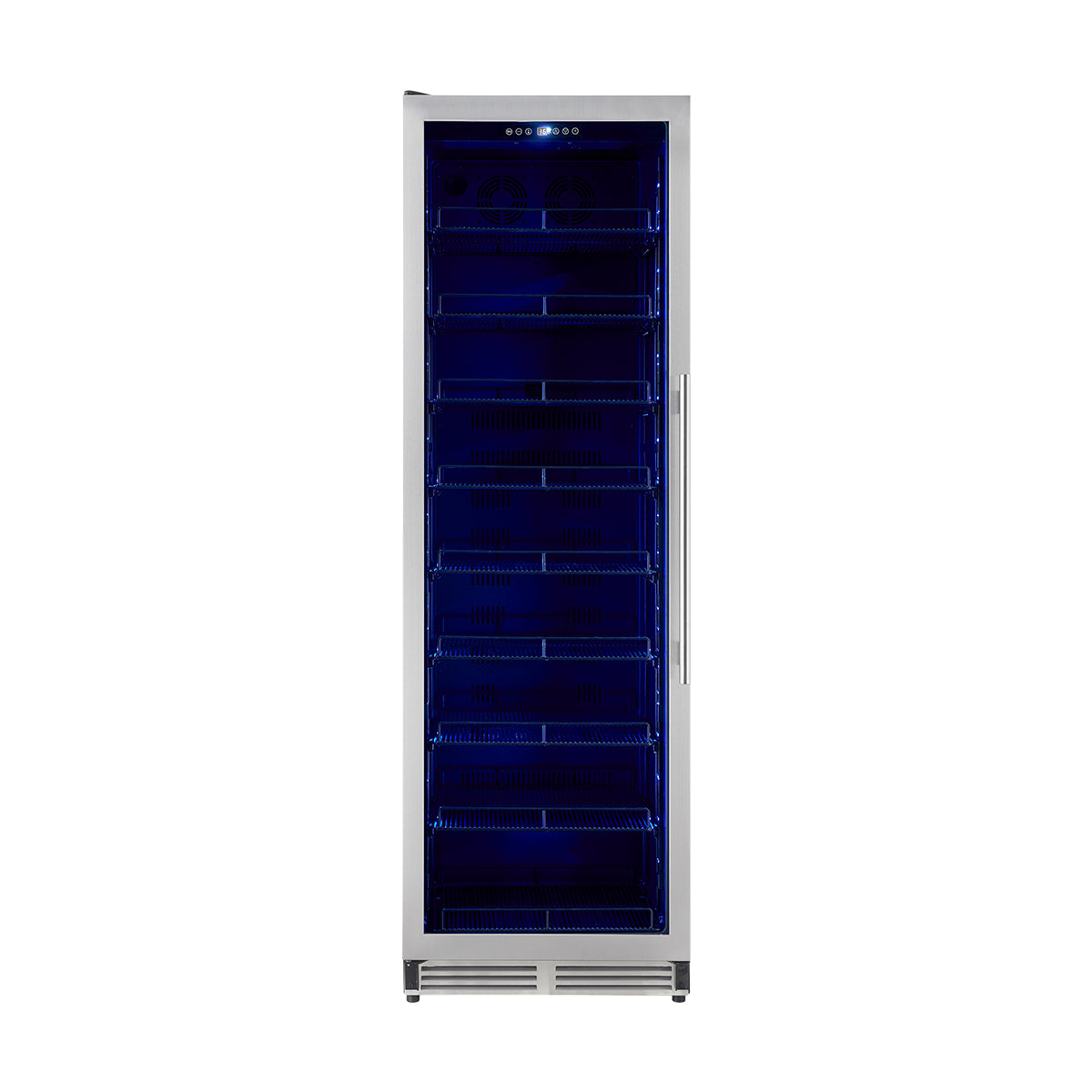 Forno Cesinali 24-Inch Built-In Beverage Cooler, 15.8 cu.ft, Stainless Steel, Dual Temperature Zones, LED Interior Lighting, Adjustable Shelves - FBCBI6703-24S
