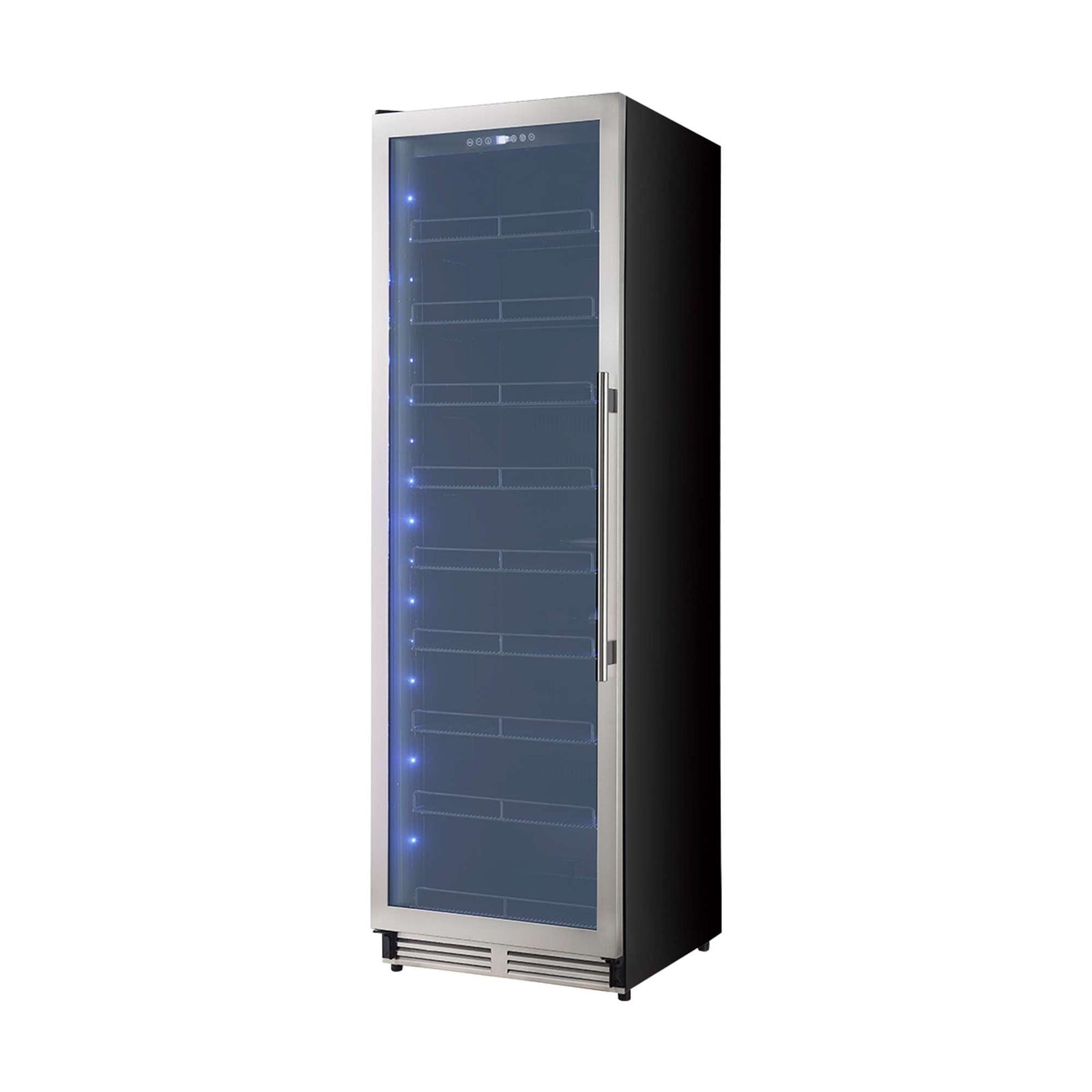 Forno Cesinali 24-Inch Built-In Beverage Cooler, 15.8 cu.ft, Stainless Steel, Dual Temperature Zones, LED Interior Lighting, Adjustable Shelves - FBCBI6703-24S