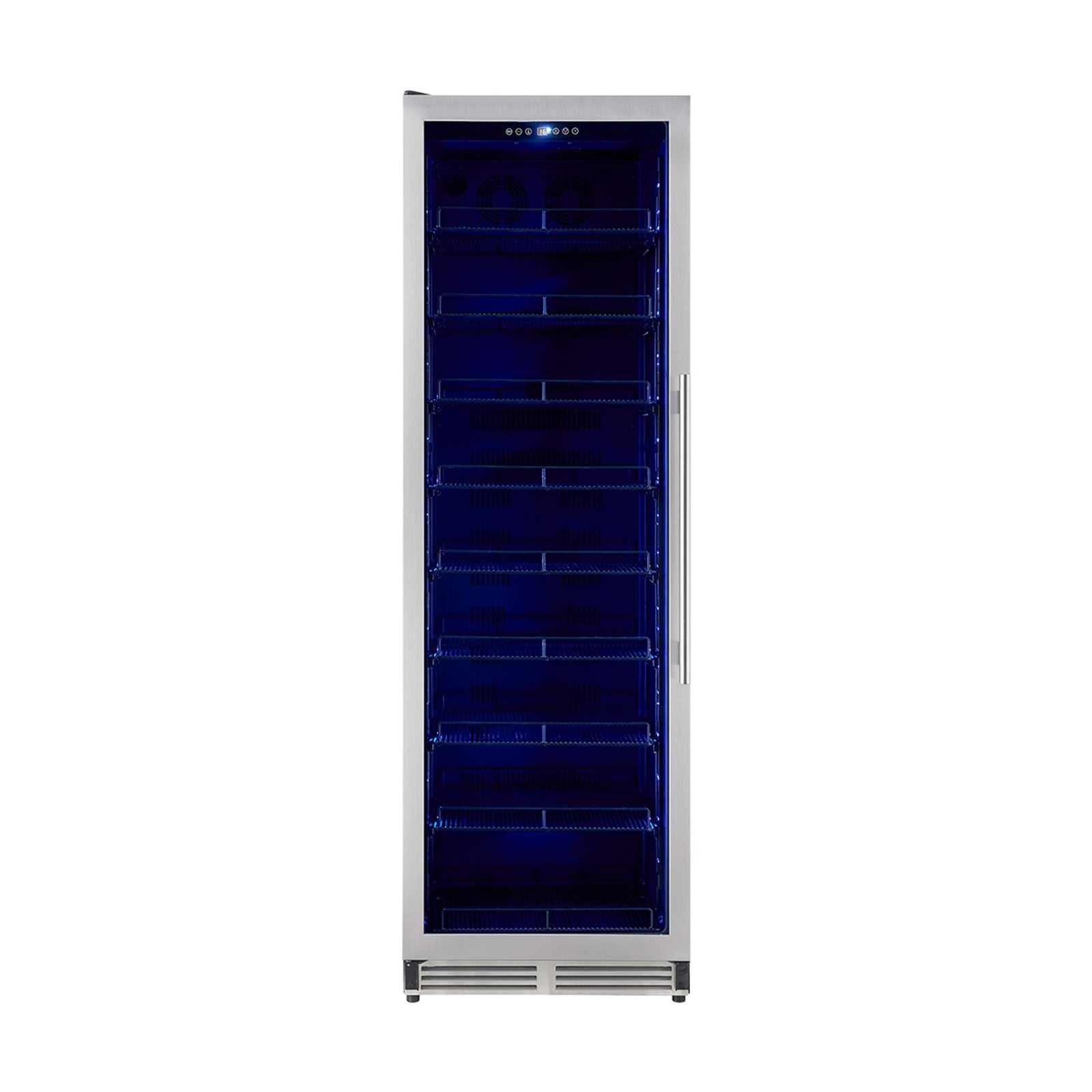 Forno Cesinali 24-Inch Built-In Beverage Cooler, 15.8 cu.ft, Stainless Steel, Dual Temperature Zones, LED Interior Lighting, Adjustable Shelves - FBCBI6703-24S