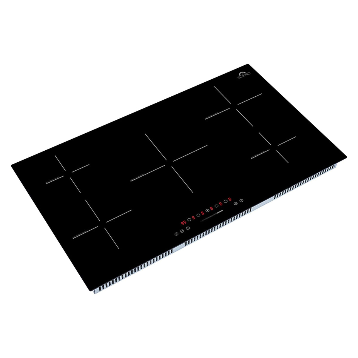 Forno Parco 36-Inch Induction Cooktop, 5 Zones, 10,200W Total Power, Touch Control, 9 Power Levels, Booster Function - FCTIN0583-36