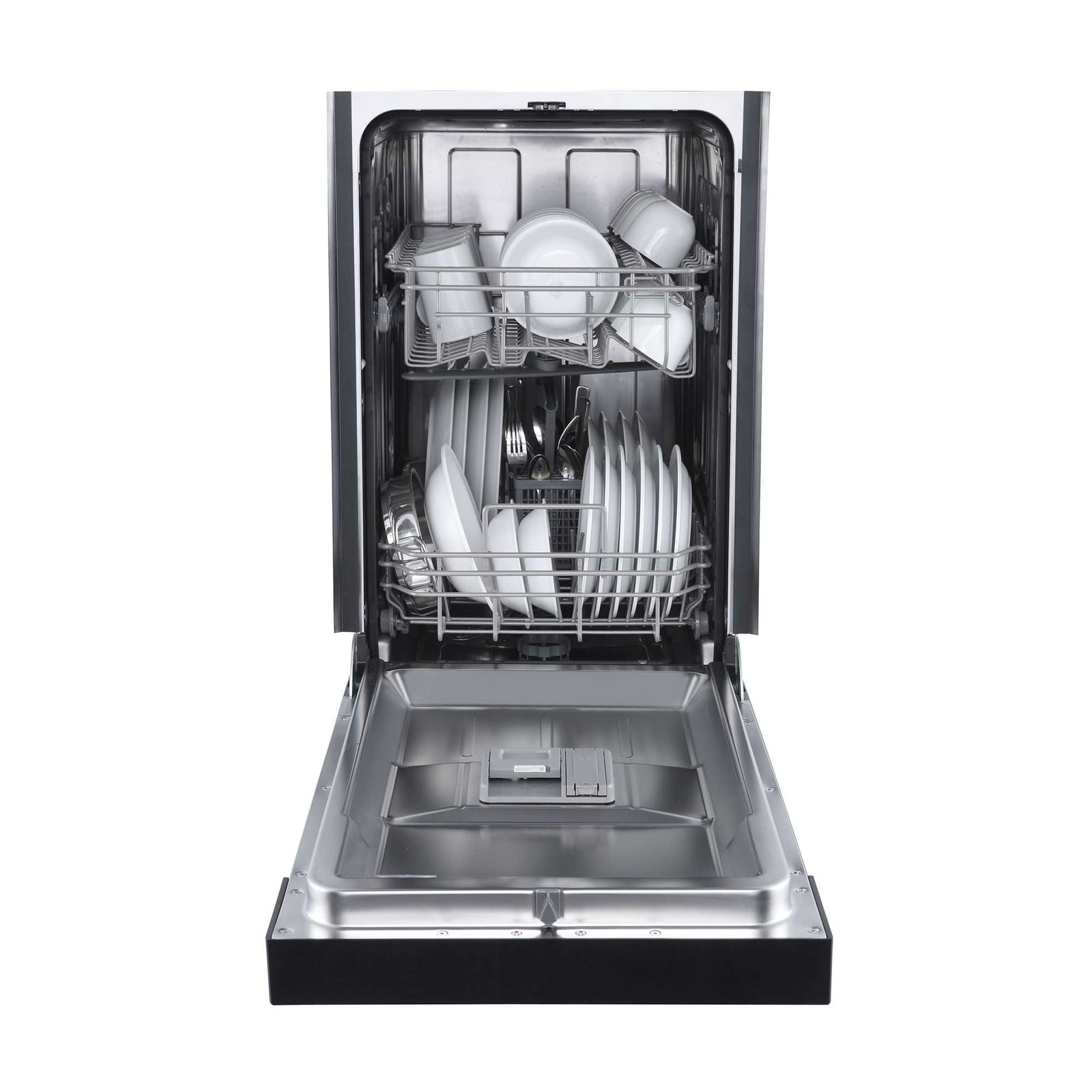 Forno Polo 18-Inch Built-In Black Dishwasher, 8 Place Settings, ENERGY STAR Certified, 52 dBA - FDWBI8041-18BLK