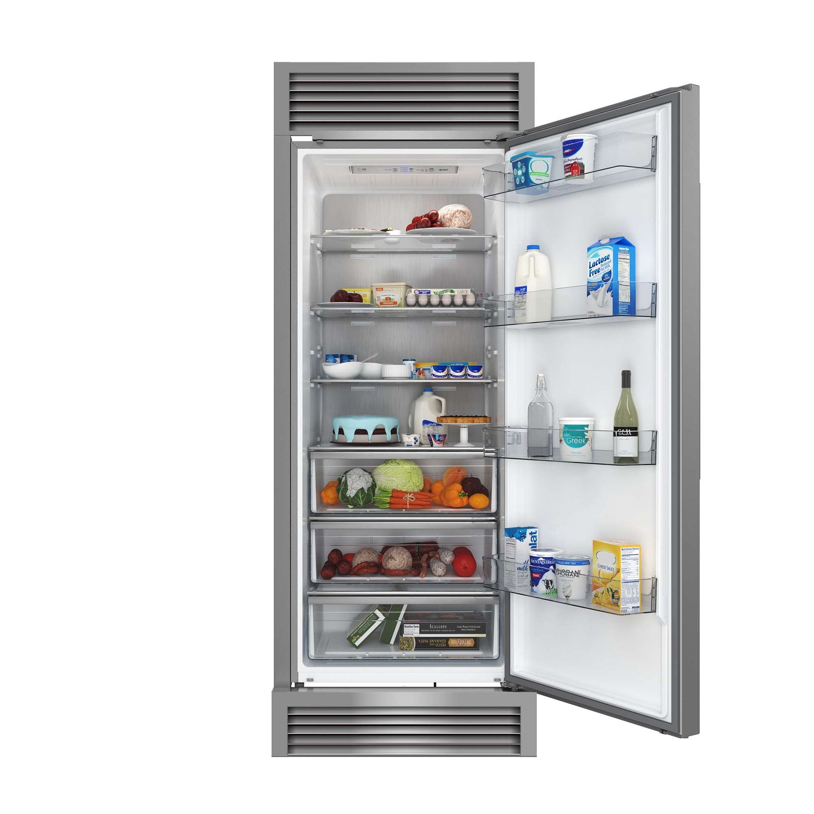 Forno Maderno 28-Inch Built-In Convertible Refrigerator, 13.6 cu.ft, Right Swing, Decorative Grill, ENERGY STAR Certified - FFFFD1722-32RSG