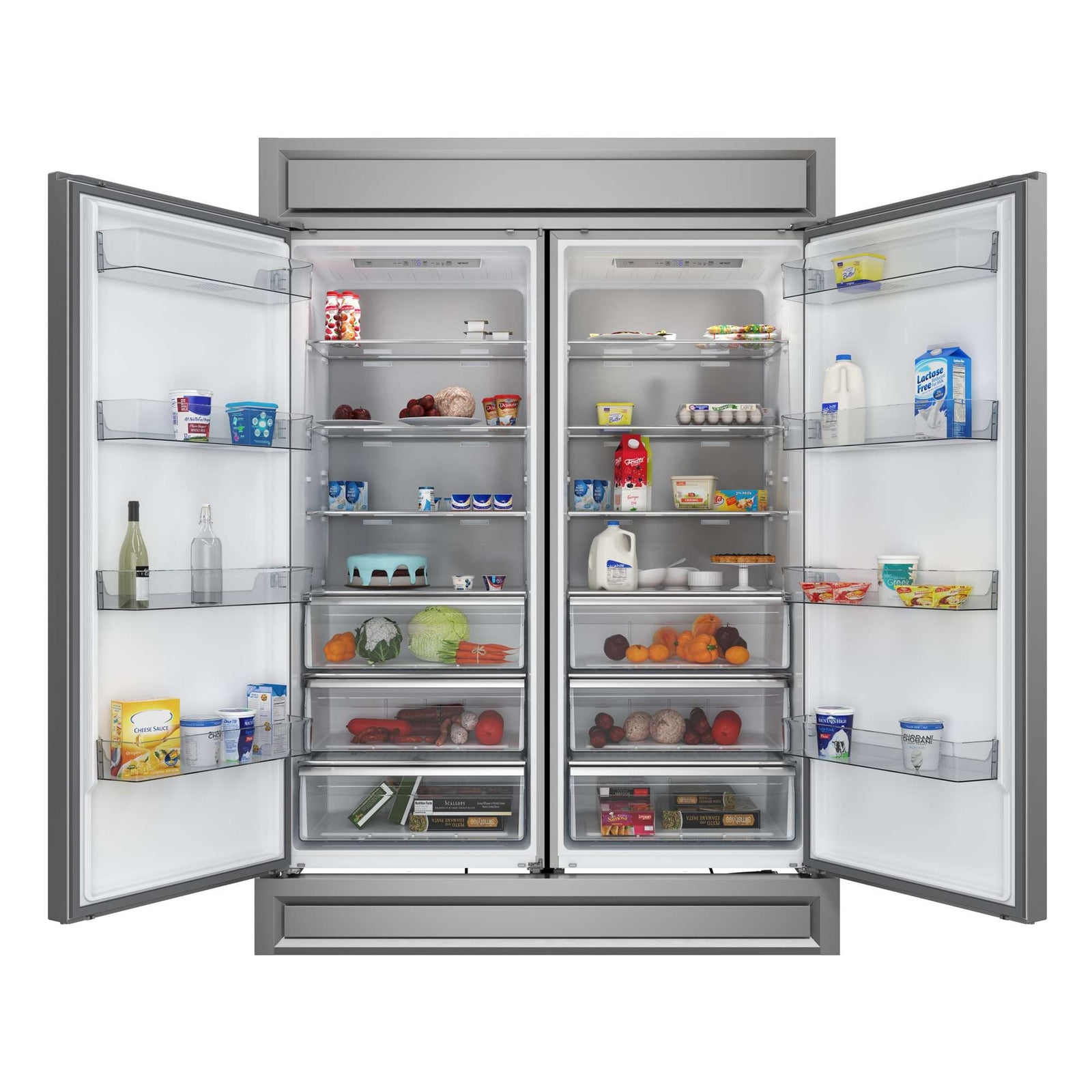 Forno Maderno 2-28-Inch Wide Convertible Refrigerator/Freezer, Decorative Trim, 27.2 cu.ft, 84-Inch High, ENERGY STAR Certified - FFFFD1722-60S