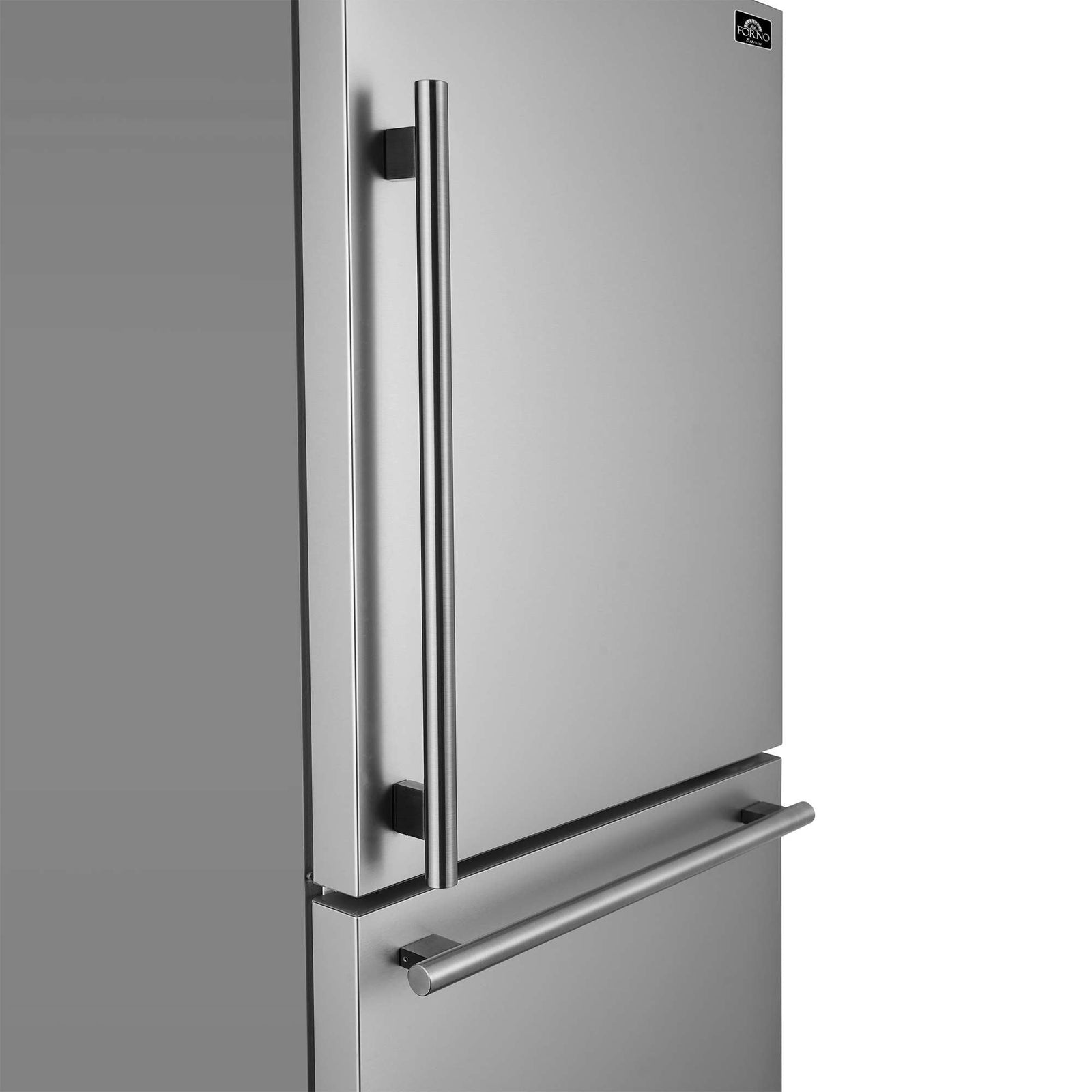 Forno Milano Espresso 31-Inch Bottom Freezer Refrigerator, Stainless Steel, 17.2 cu.ft Capacity, Right Swing Door, Energy Efficient - FFFFD1785-31S