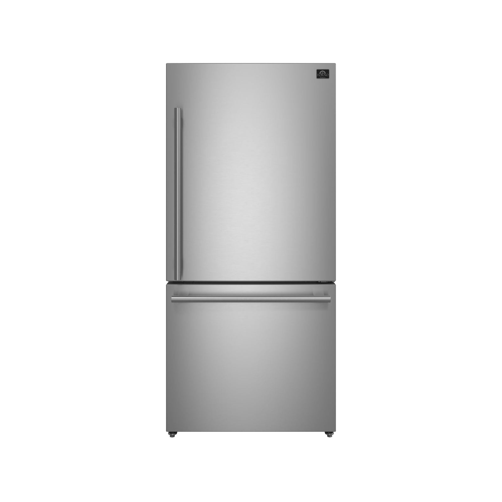 Forno Milano Espresso 31-Inch Bottom Freezer Refrigerator, Stainless Steel, 17.2 cu.ft Capacity, Right Swing Door, Energy Efficient - FFFFD1785-31S