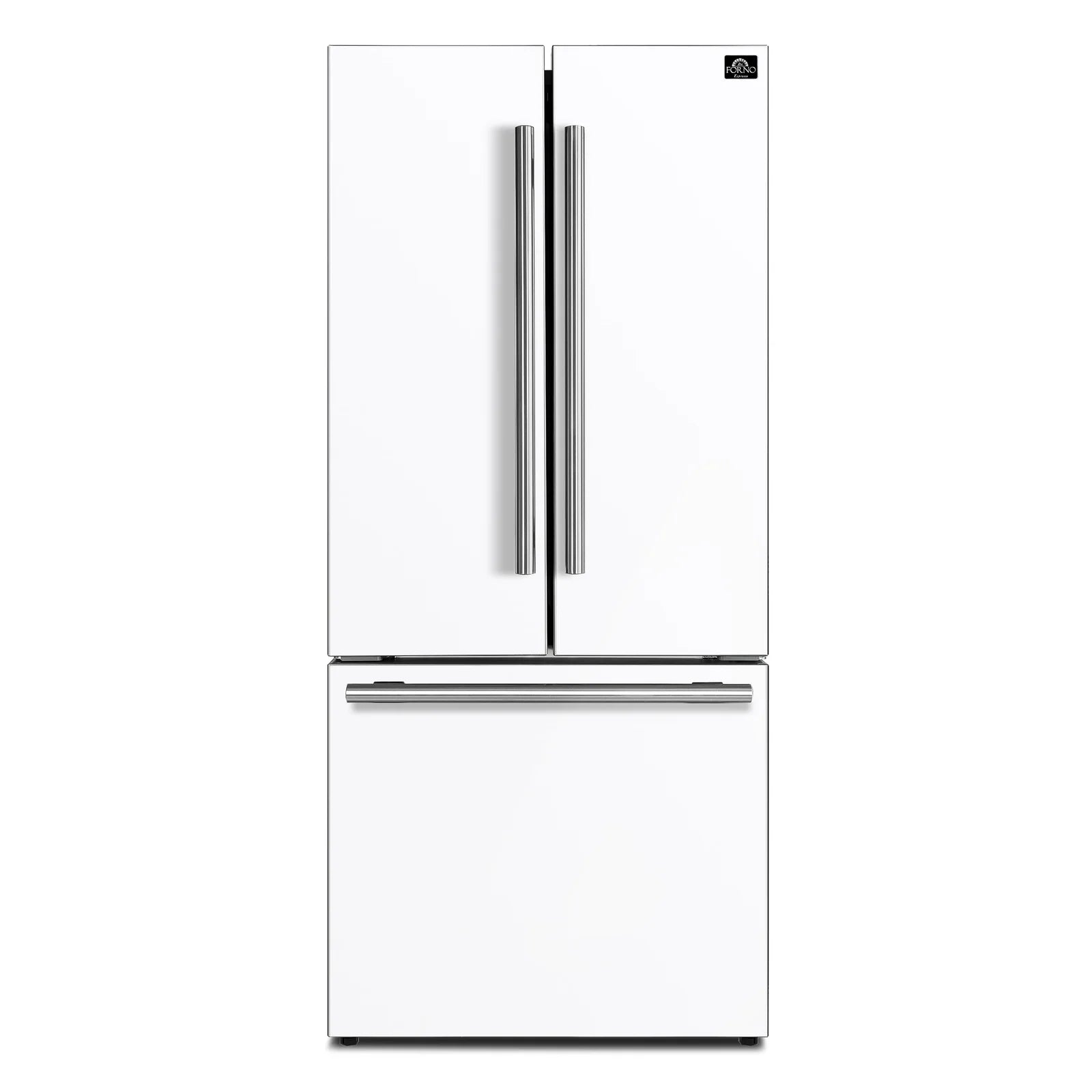 Forno 2-Piece Appliance Package - 30-Inch Electric Range and 30-Inch Refrigerator in White with Stainless Steel Handle (FBDL-003-11US)