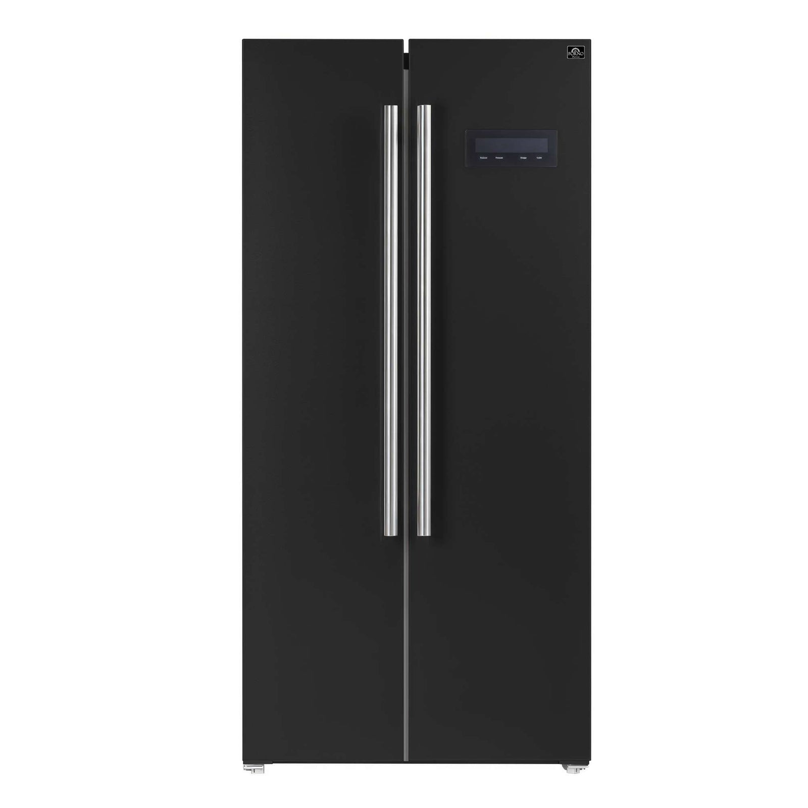 Forno Salerno Espresso 33-Inch Black Side-by-Side Refrigerator, 15.6 Cu. Ft., Energy-Efficient, No Frost, Modern Design - FFRBI1805-33BLK