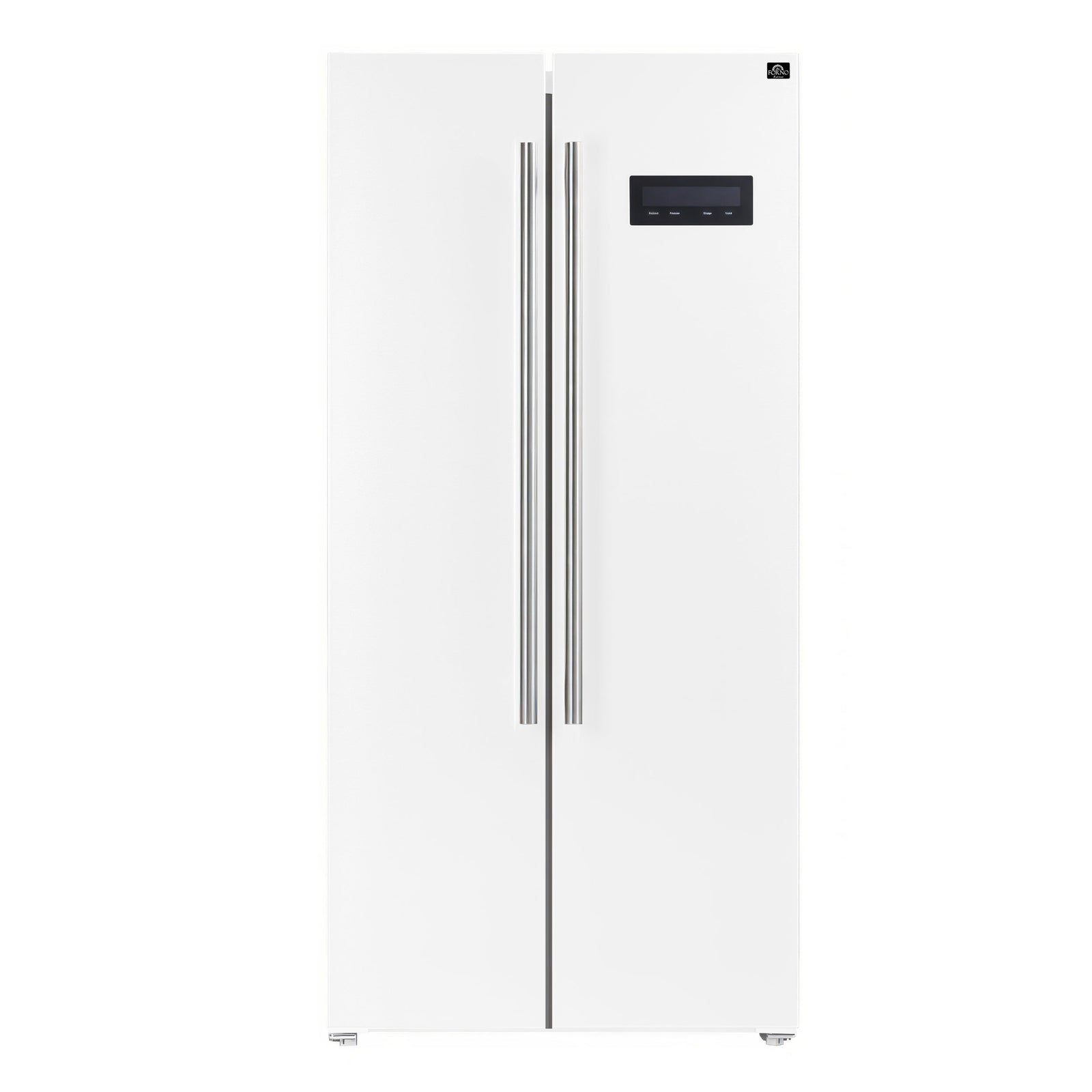 Forno Salerno Espresso 33-Inch White Side-by-Side Refrigerator, 15.6 Cu. Ft., Energy-Efficient, No Frost, Modern Design - FFRBI1805-33WHT
