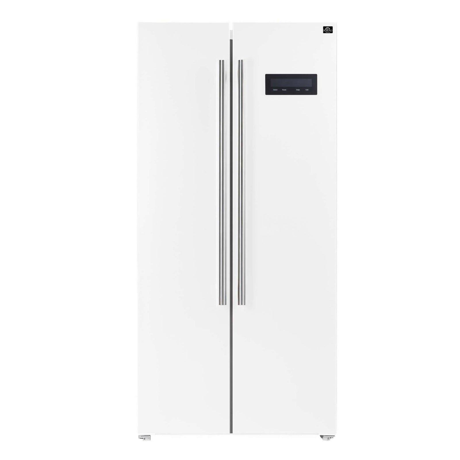 Forno Salerno Espresso 33-Inch White Side-by-Side Refrigerator, 15.6 Cu. Ft., Energy-Efficient, No Frost, Modern Design - FFRBI1805-33WHT