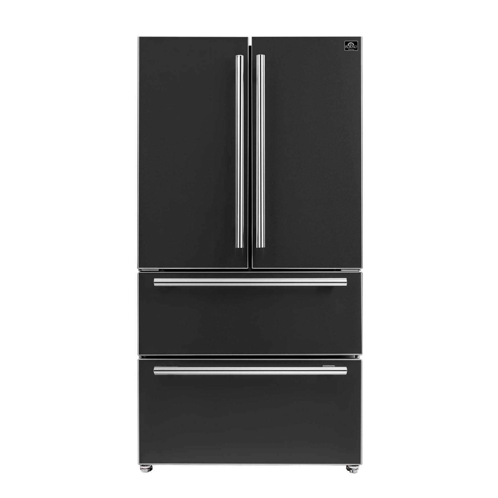 Forno Moena Espresso 36-Inch Black French Door Refrigerator, 19.2 Cu. Ft., Frost-Free, Automatic Ice Maker, ENERGY STAR Certified - FFRBI1820-36BLK