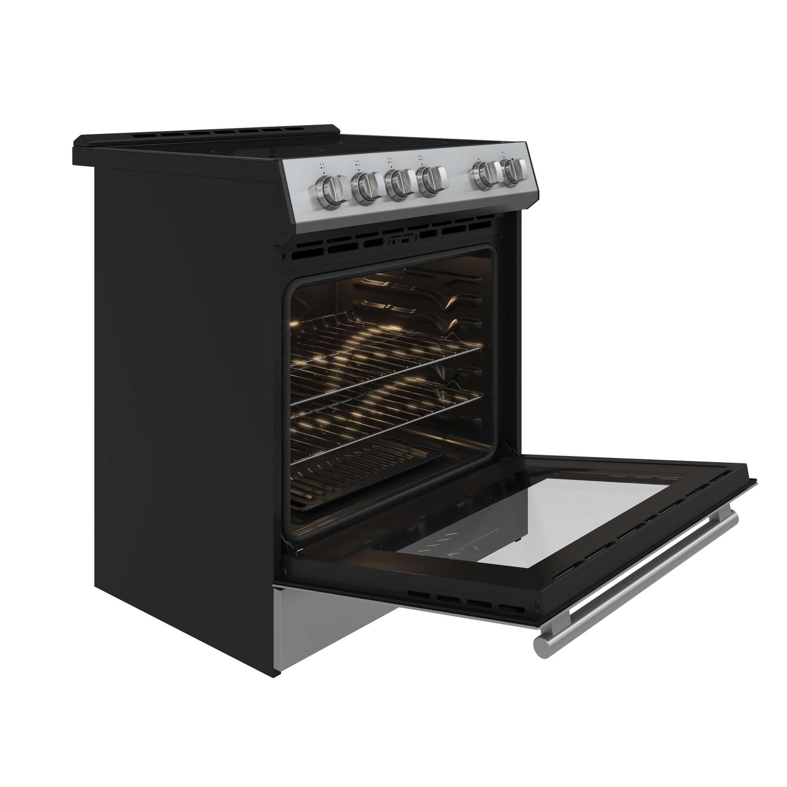 Forno Leonardo 30 Inch Electric Range angle open