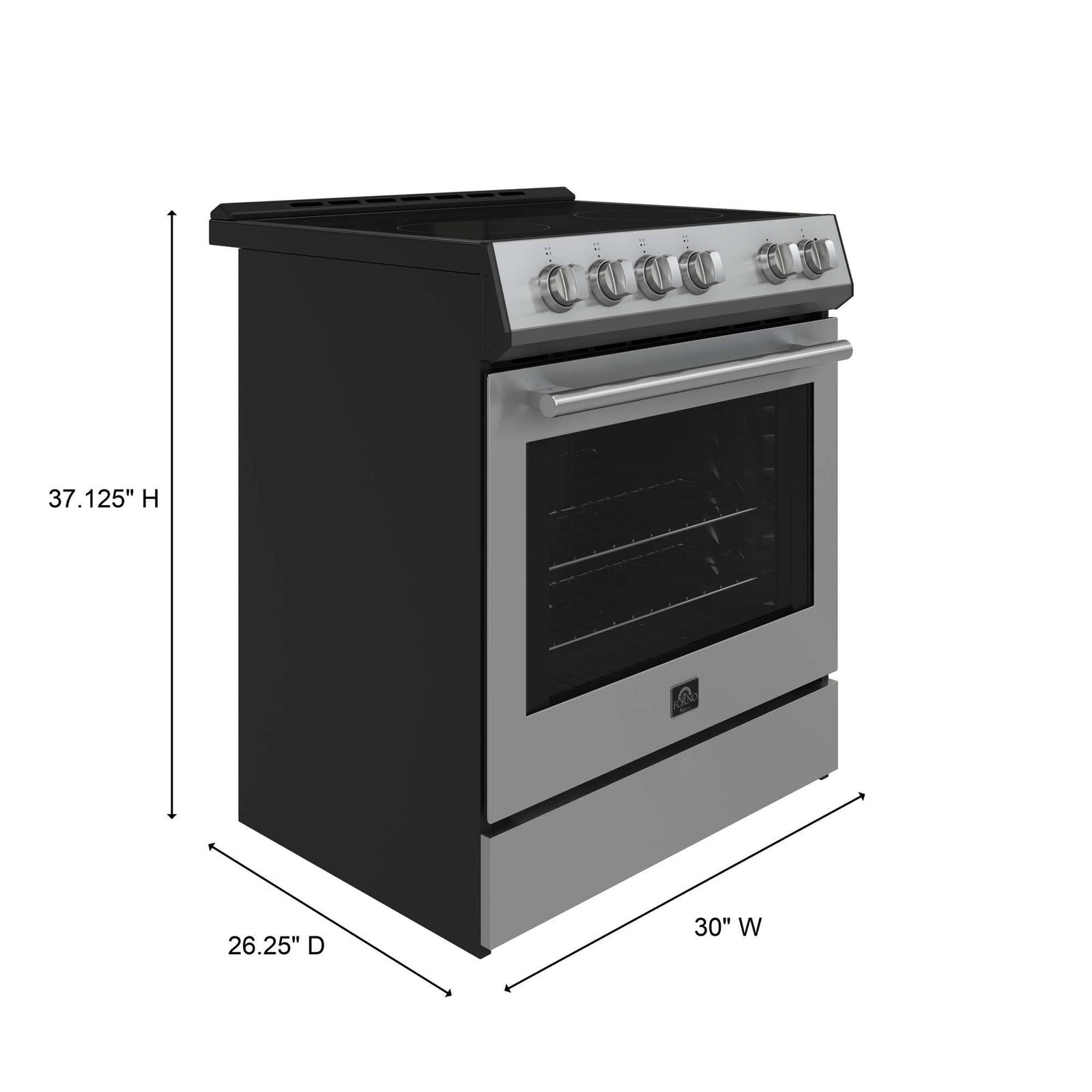 Forno Leonardo 30 Inch Electric Range dimensions
