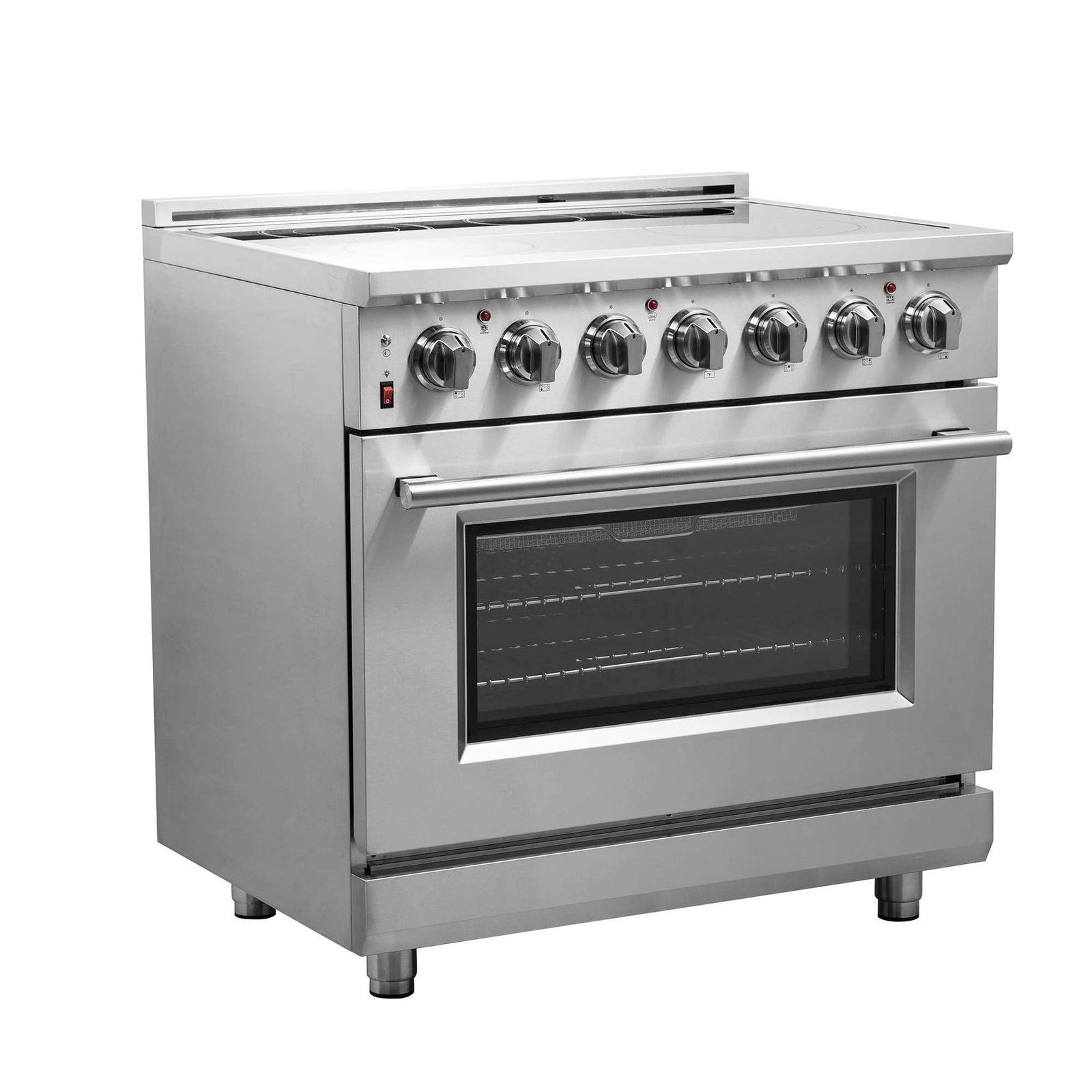 Forno Massimo 36-Inch Freestanding Chef Door Electric Range, True Convection Oven - FFSEL6020-36