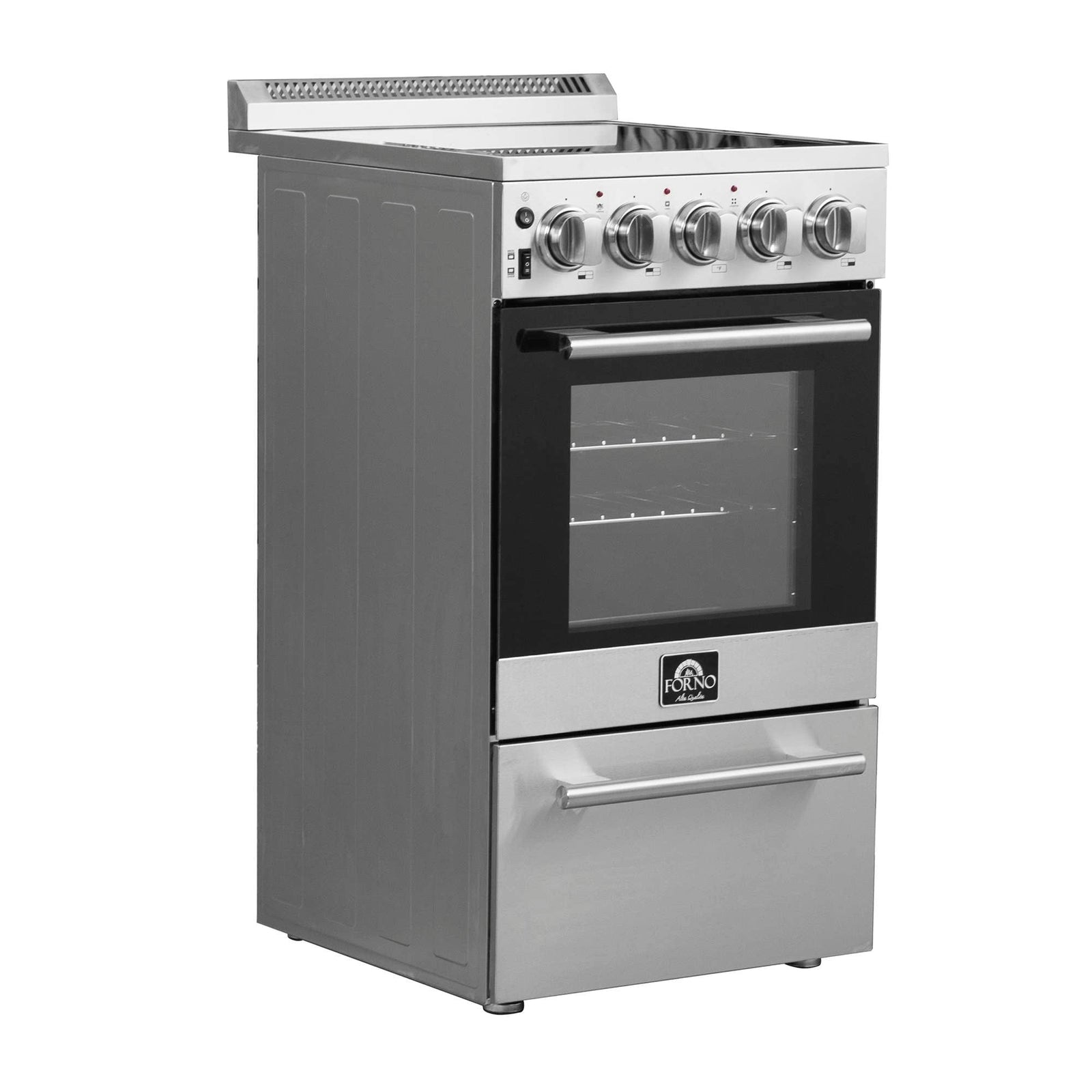 Forno Pallerano 20 Inch Freestanding Electric Range, Compact Design - FFSEL6052-20