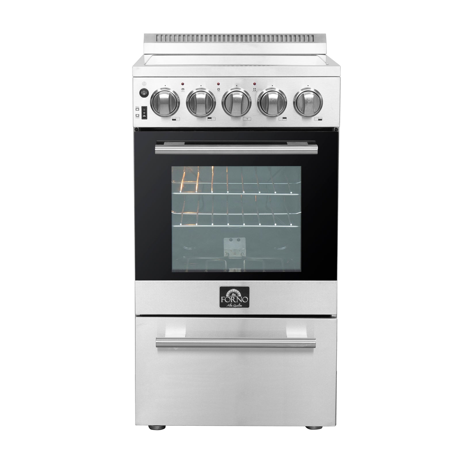 Forno Pallerano 20 Inch Freestanding Electric Range, Compact Design - FFSEL6052-20