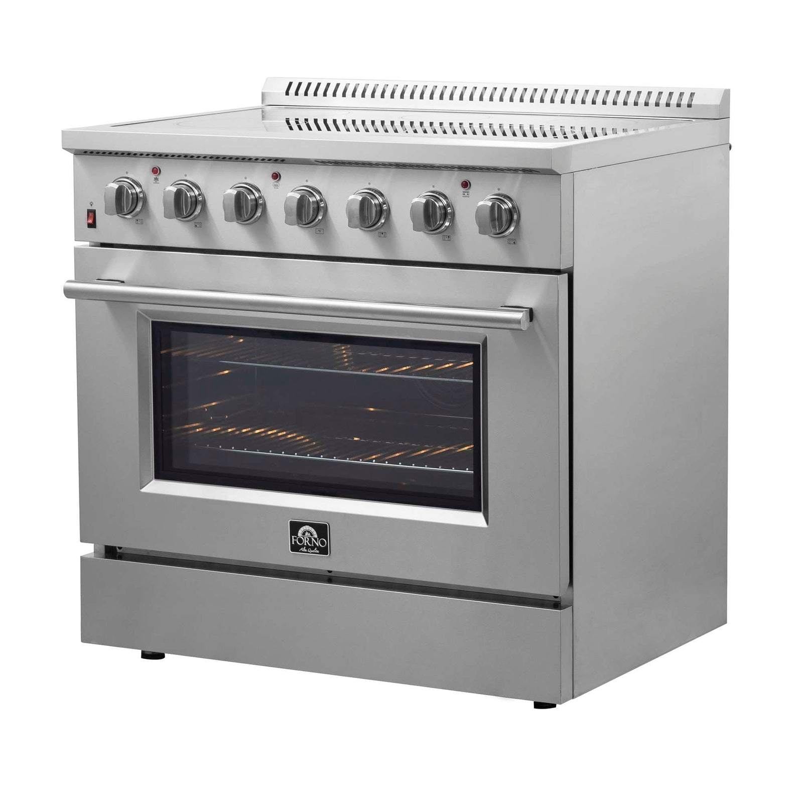 Forno Galiano 36-Inch Freestanding Electric Range, True Convection, Energy Efficient - FFSEL6083-36