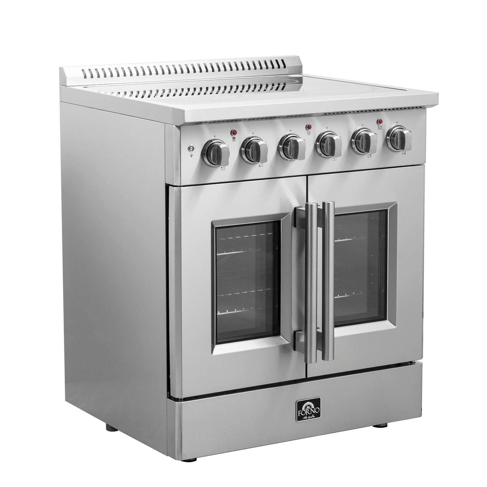Forno Galiano 30-Inch Freestanding French Door Electric Range, True Convection, Energy Efficient - FFSEL6917-30