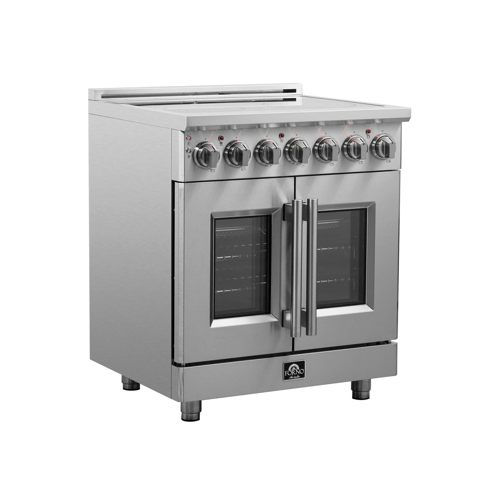 Forno Massimo 30-Inch Freestanding French Door Electric Range, True Convection Oven - FFSEL6955-30