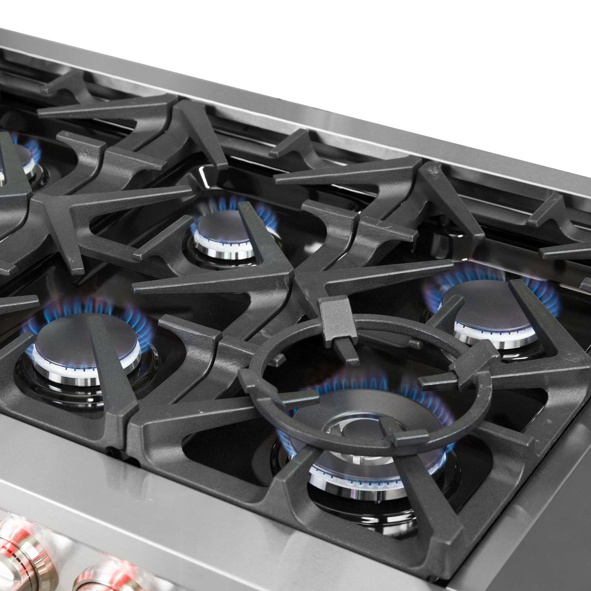 Forno Massimo 60-Inch Freestanding Gas Range, 10 Burners, True Convection Oven - FFSGS6239-60