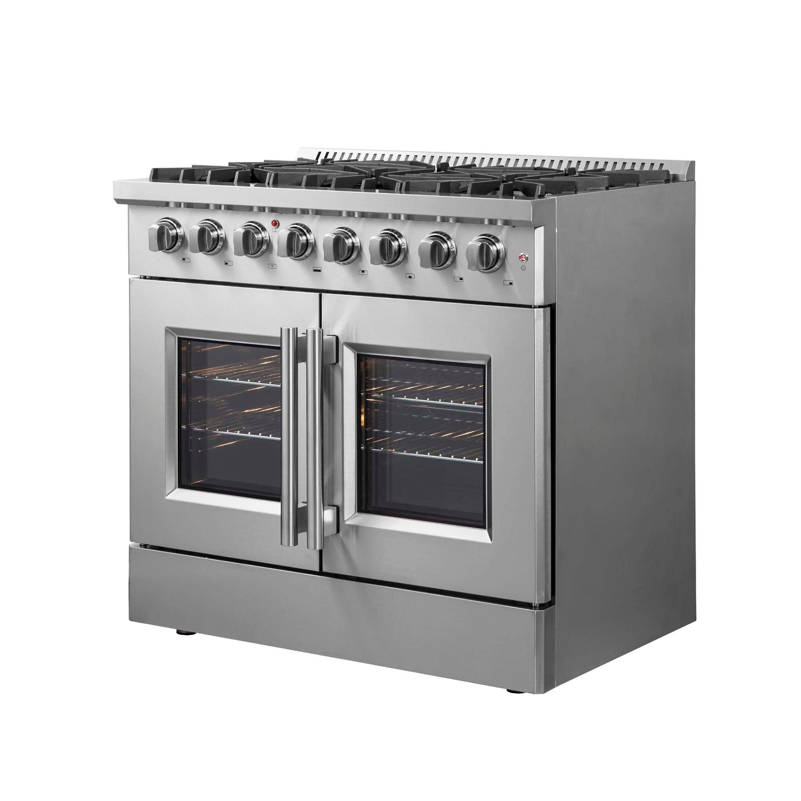Forno Galiano 36" Freestanding French Door Dual Fuel Range - FFSGS6356-36