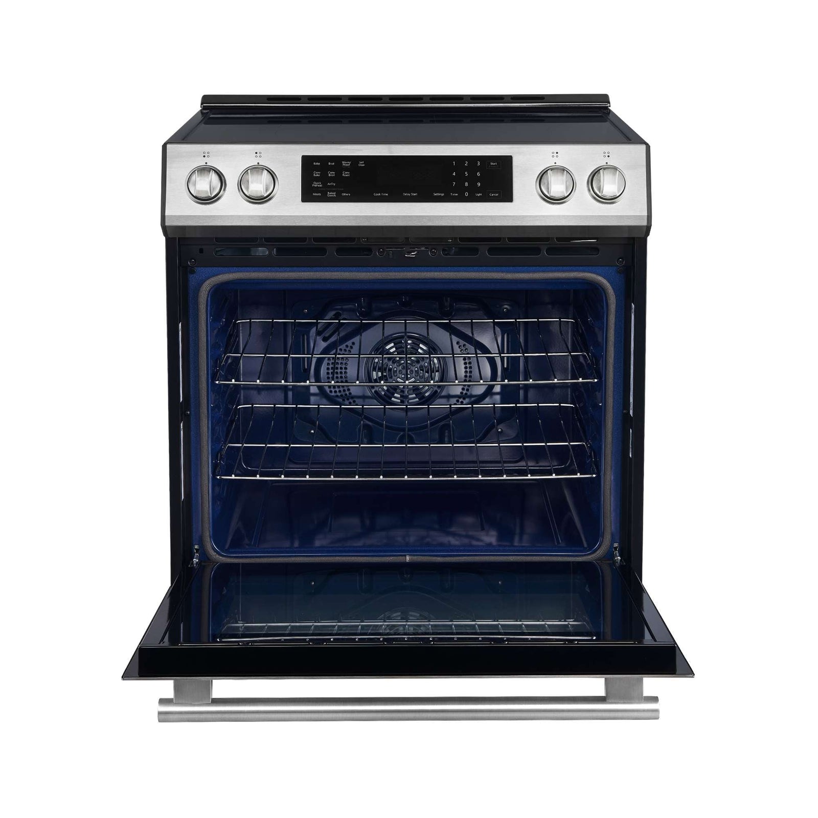 Forno Donatello Espresso 30-Inch Slide-In Stainless Steel Induction Range, Convection Oven, 5 Cooking Zones, Touch Control Panel - FFSIN0905-30