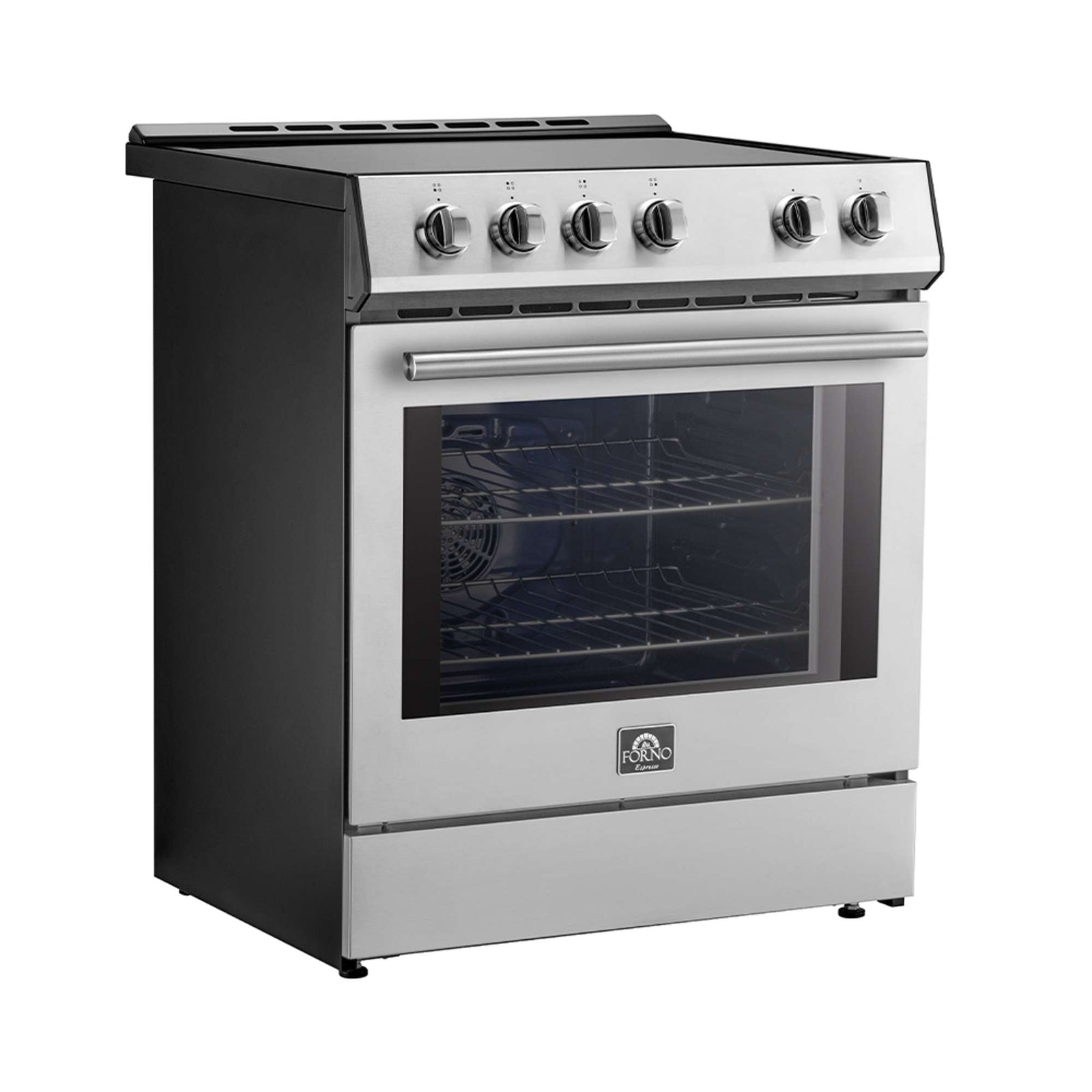 Forno Leonardo Espresso 30-Inch Slide-In Stainless Steel Induction Range, Convection Oven, 5 Cooking Zones - FFSIN0982-30