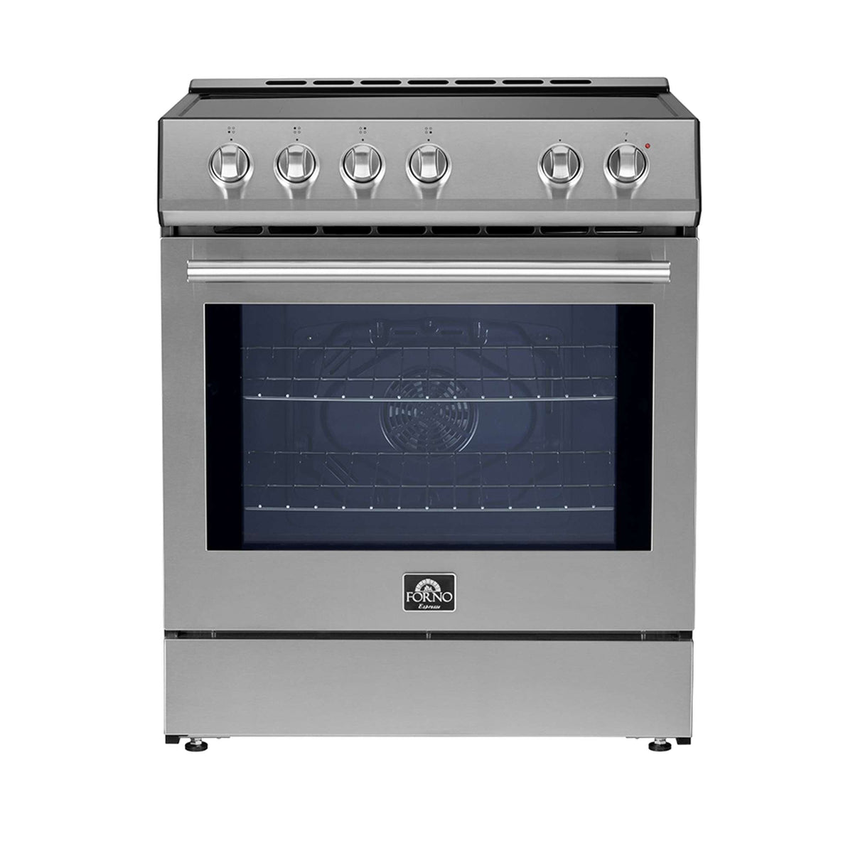Forno Leonardo 30-inch induction range, stainless steel