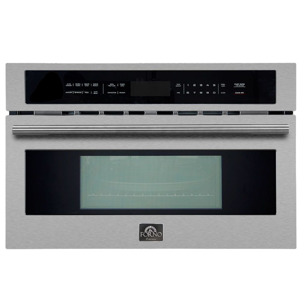 Forno Oliena 30-Inch Compact Oven and 1000 Watt Microwave, 1.6 cu.ft, Convection Oven - FMWDR3093-30