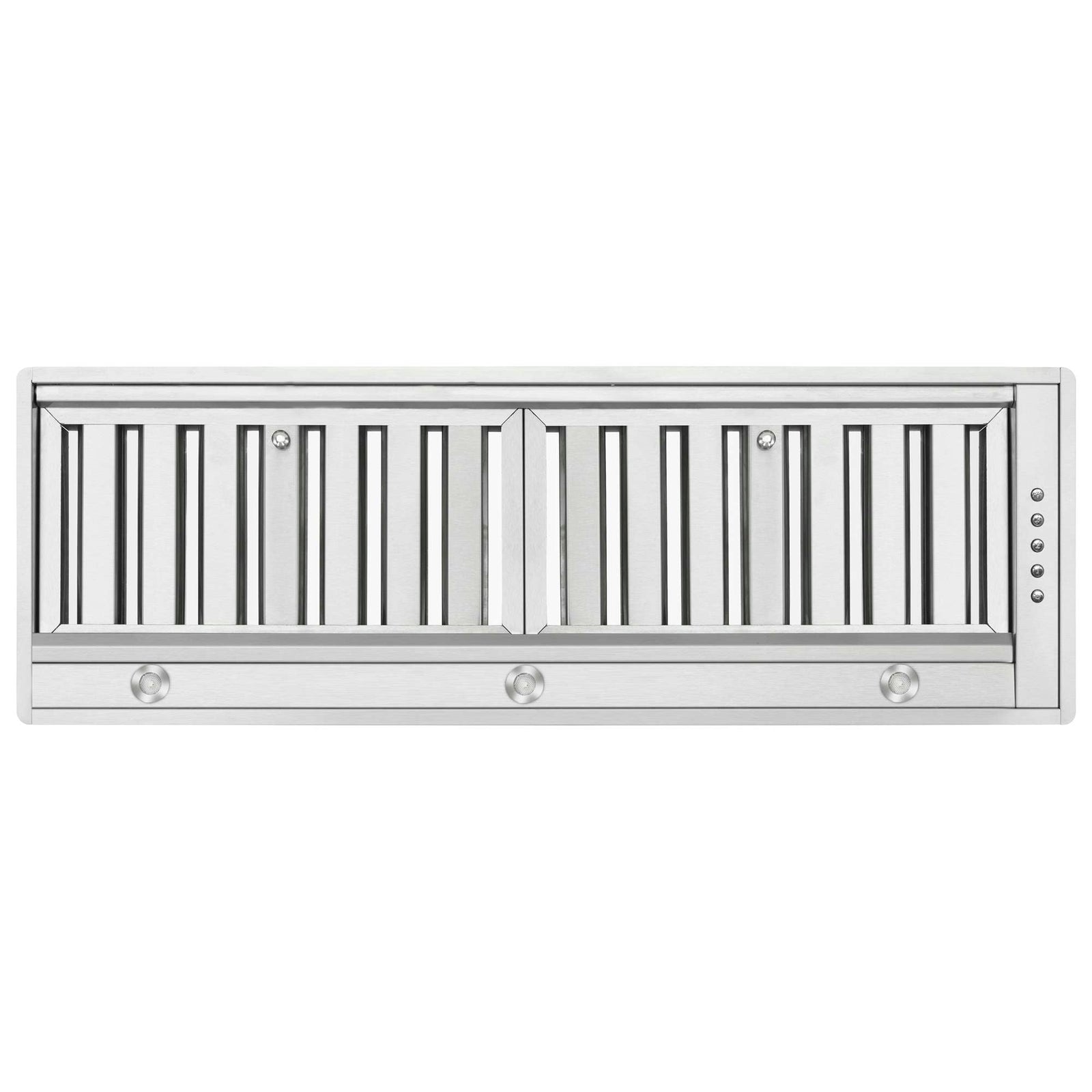 Forno Frassanito 36-Inch Recessed Range Hood, 450 CFM, Stainless Steel Baffle Filters, LED Lighting - FRHRE5346-36