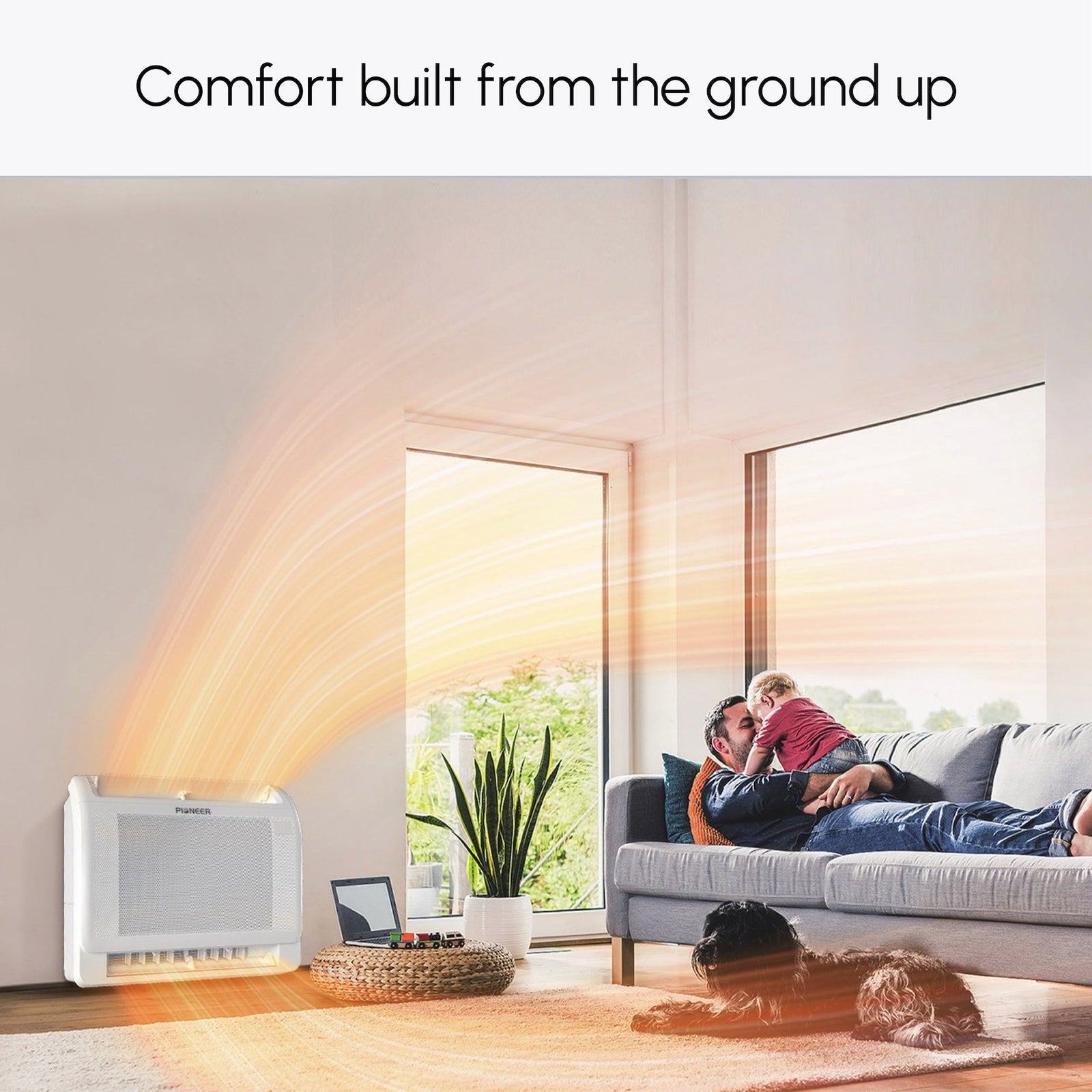 Pioneer® Quantum Ultra™ 16,000 BTU 23.8 SEER2 230V Floor/Low-Wall Mounted Console Ductless Mini-Split Air Conditioner Inverter Heat Pump Full Set