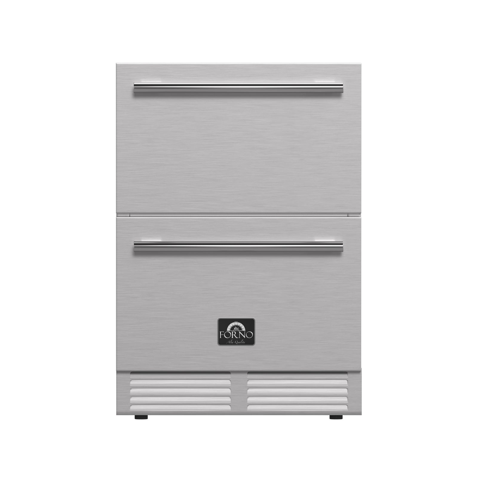 Forno Como 24-Inch Indoor Outdoor Drawer Refrigerator, 4.87 cu.ft, Stainless Steel Interior, Adjustable Shelves, LED Lighting - FDROD1611-24S