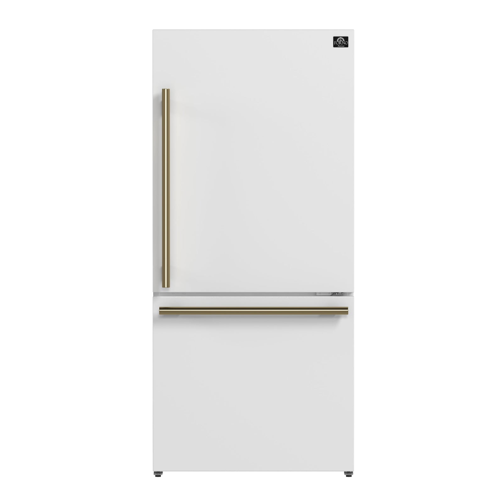 Forno Milano Espresso 31-Inch Bottom Freezer Refrigerator, White, 17.2 cu.ft Capacity, Energy Efficient - FFFFD1785-31WHT
