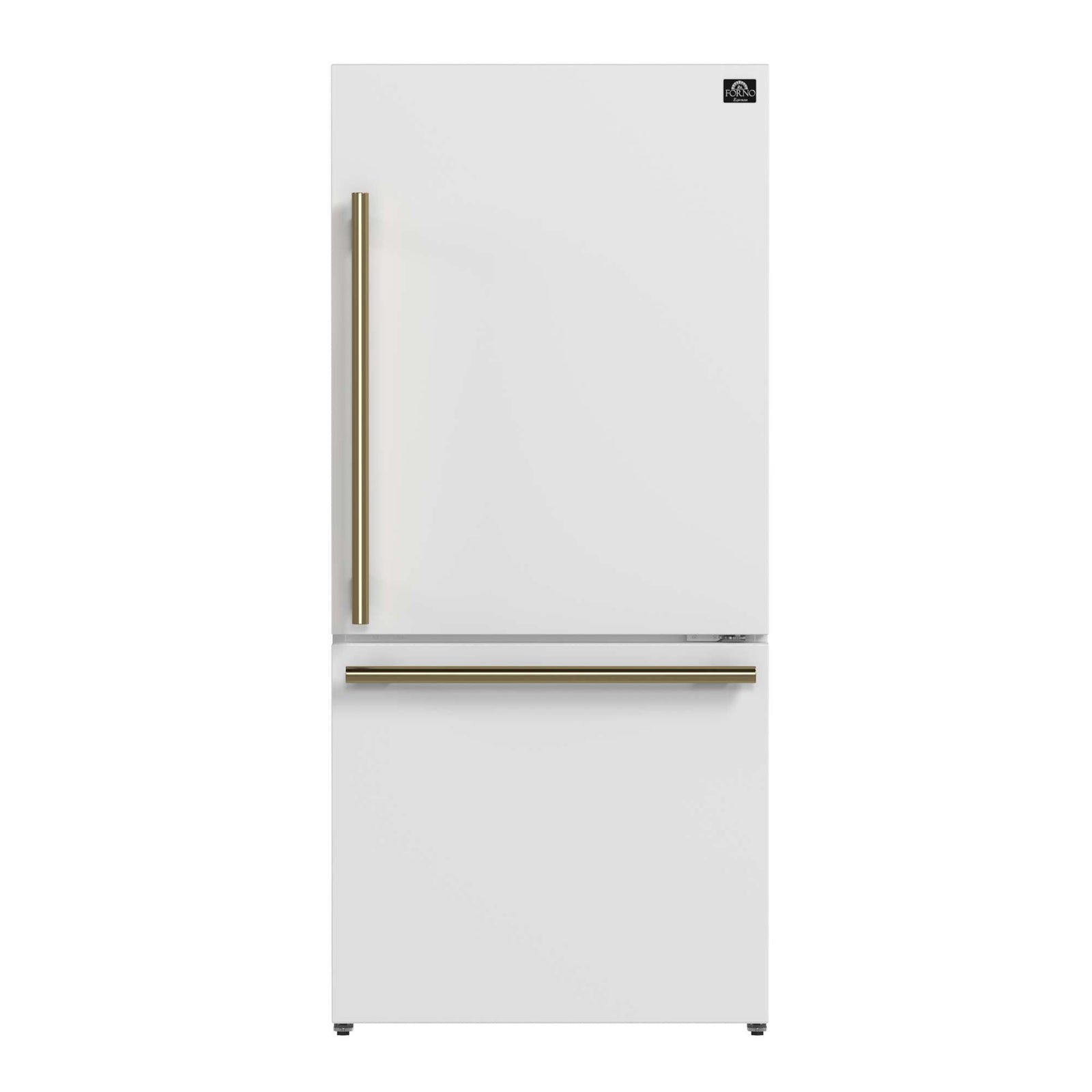 Forno Milano Espresso 31-Inch Bottom Freezer Refrigerator, White, 17.2 cu.ft Capacity, Energy Efficient - FFFFD1785-31WHT