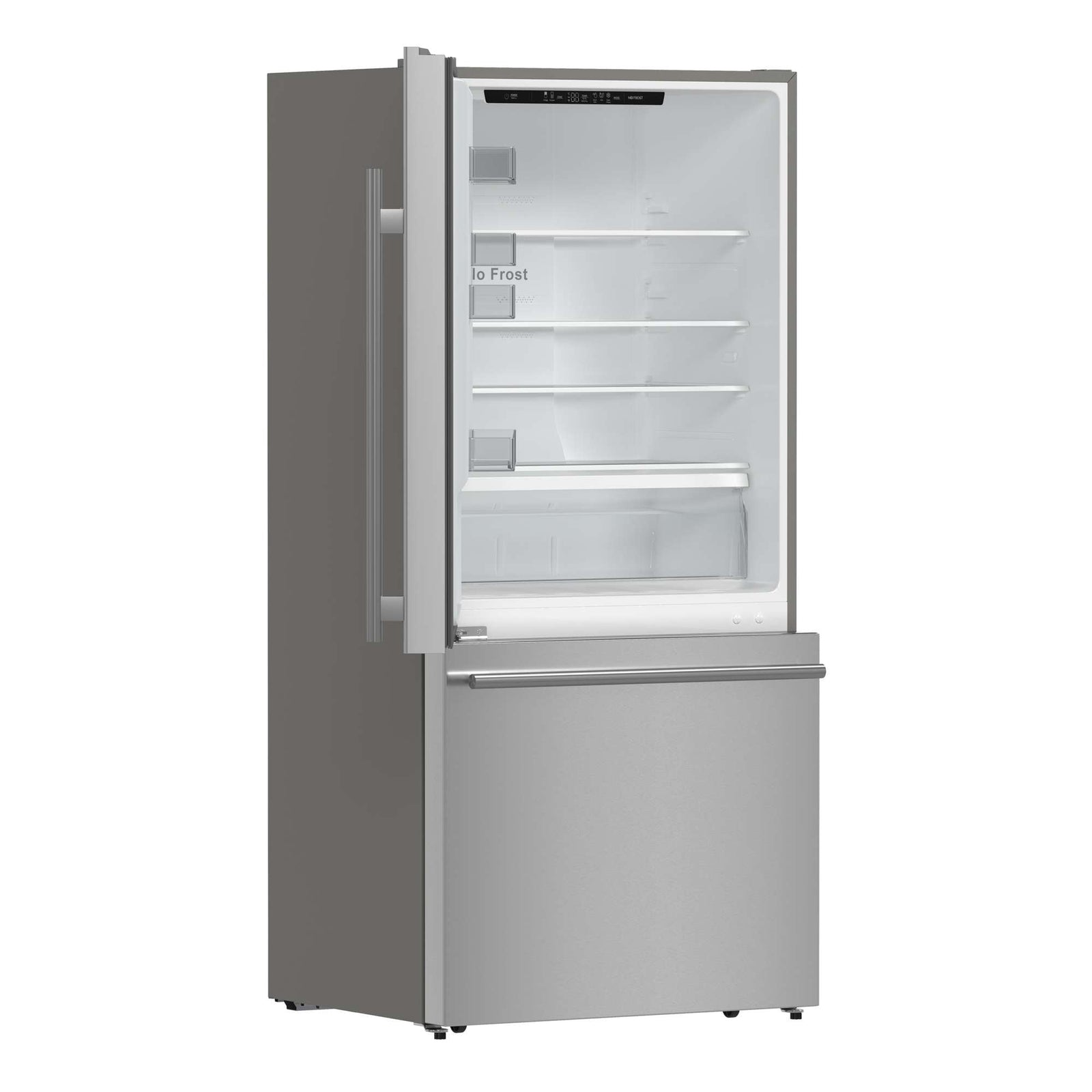 Forno Milano Espresso 31-Inch Stainless Steel Bottom Freezer Refrigerator, 17.2 cu.ft., Built-In Ice Maker, ENERGY STAR - FFFFD1786-31S