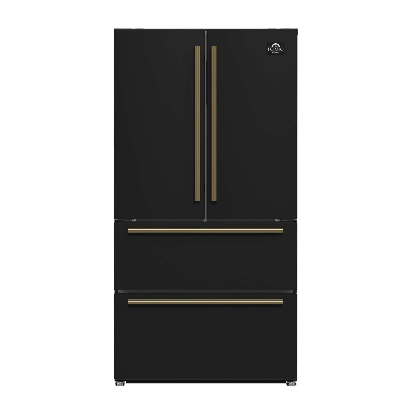 Forno Moena Espresso 36-Inch Black French Door Refrigerator, 19.2 Cu. Ft., Frost-Free, Automatic Ice Maker, ENERGY STAR Certified - FFRBI1820-36BLK