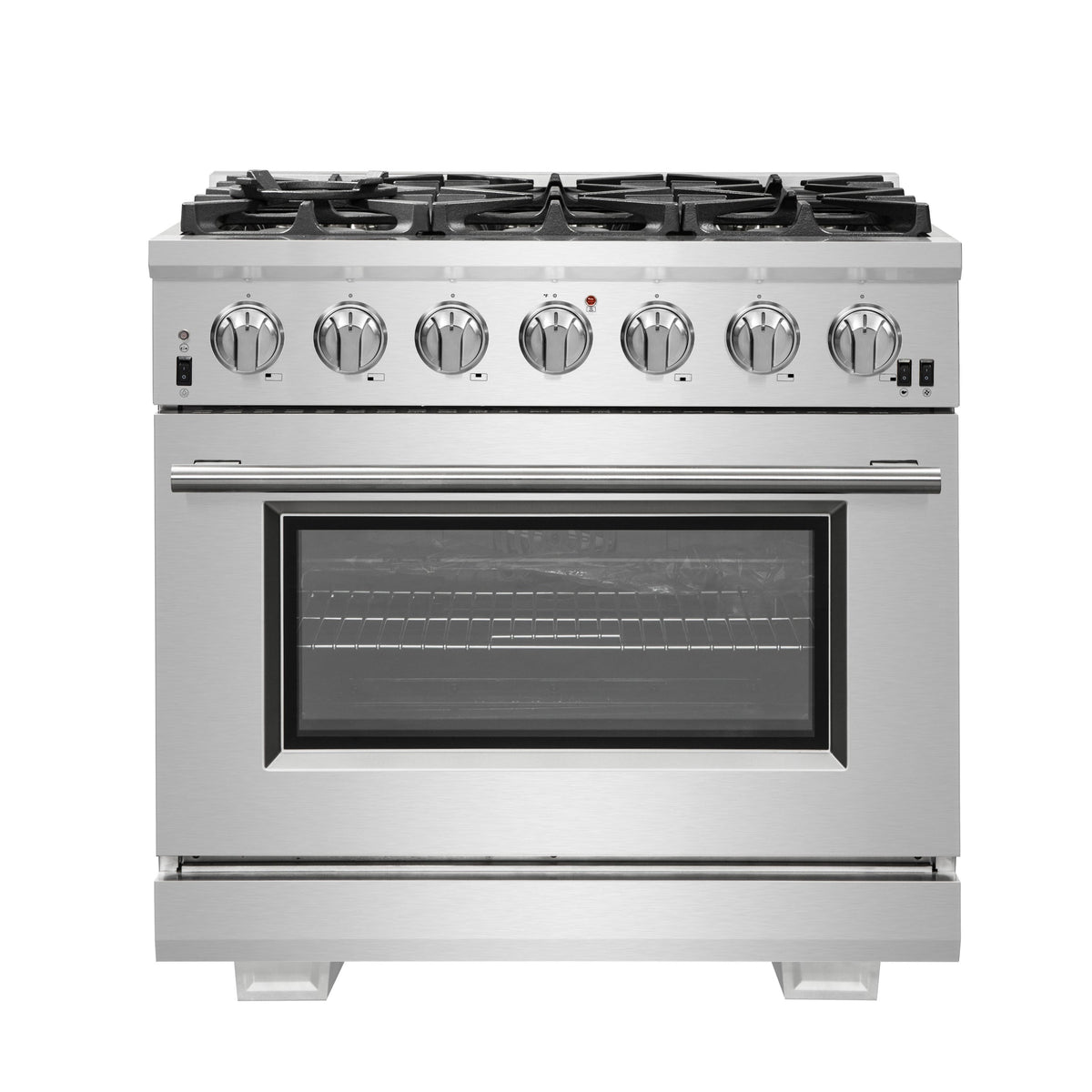 Forno Capriasca 36-inch gas range, stainless steel