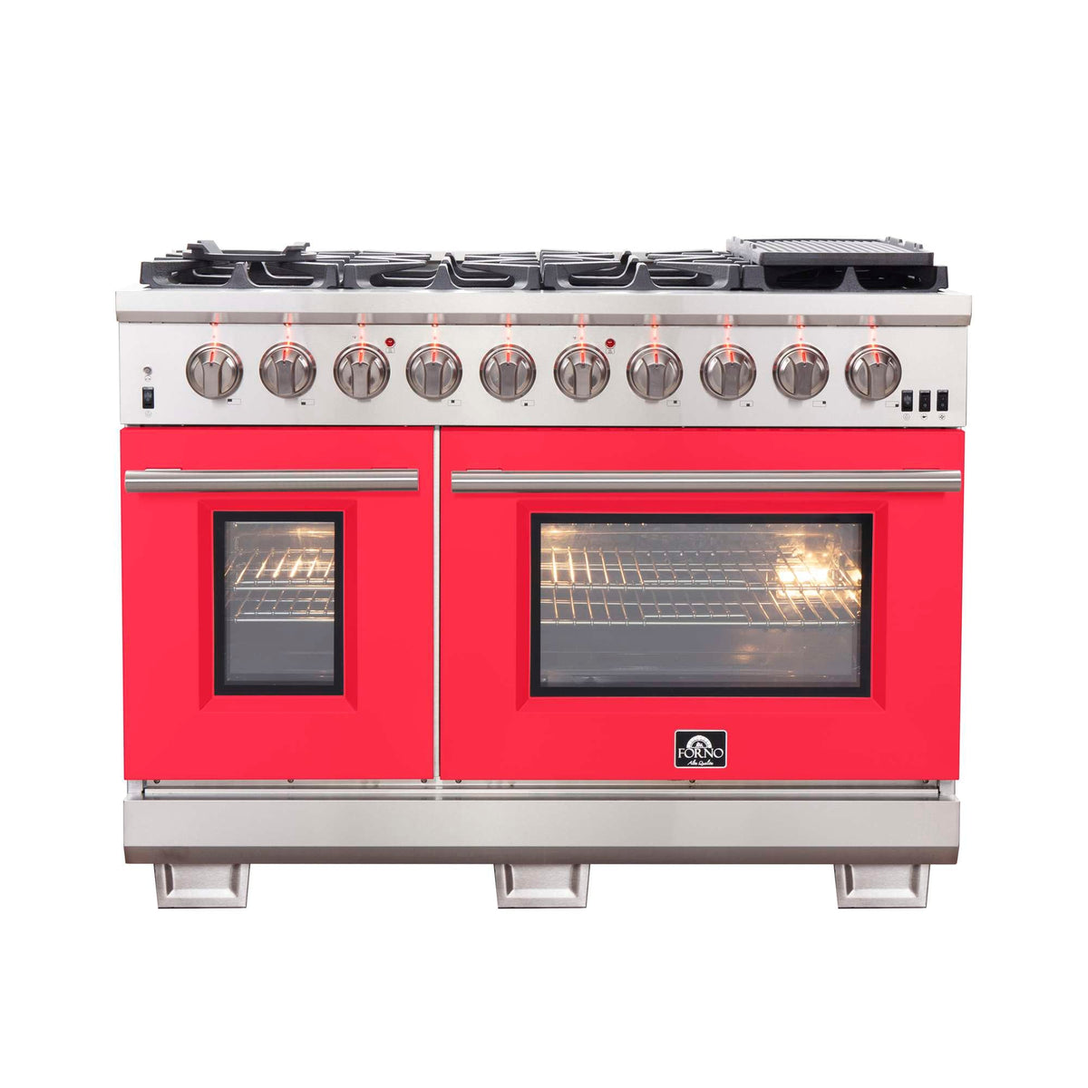 Forno Capriasca 48-inch gas range, stainless steel