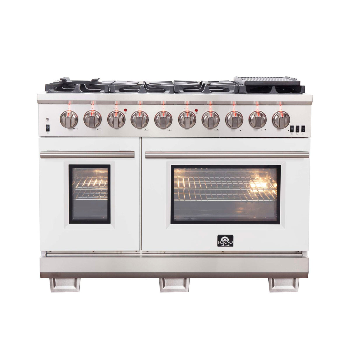 Forno Capriasca 48-inch gas range, white