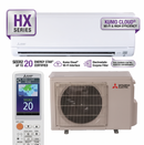 Mitsubishi 24,000 BTU HX-Series 20 SEER2 Single Zone Wall Mount Mini Split Heat Pump System - R454B | 230V