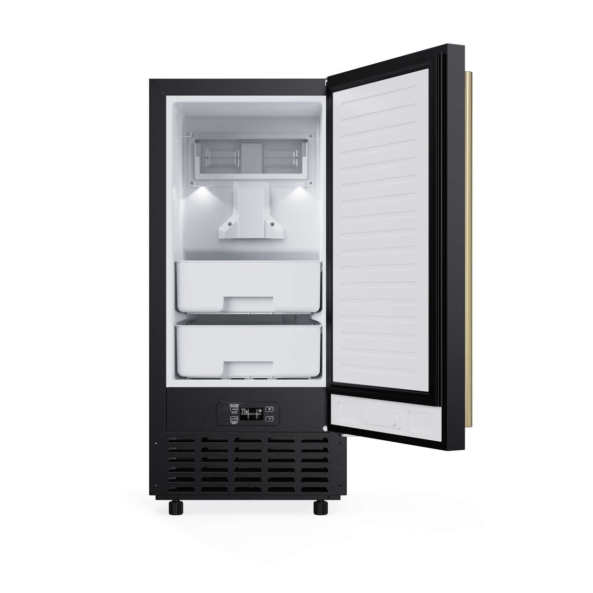 Forno Cristallo 15-inch nugget ice maker in black FIMBI7307-15BLK