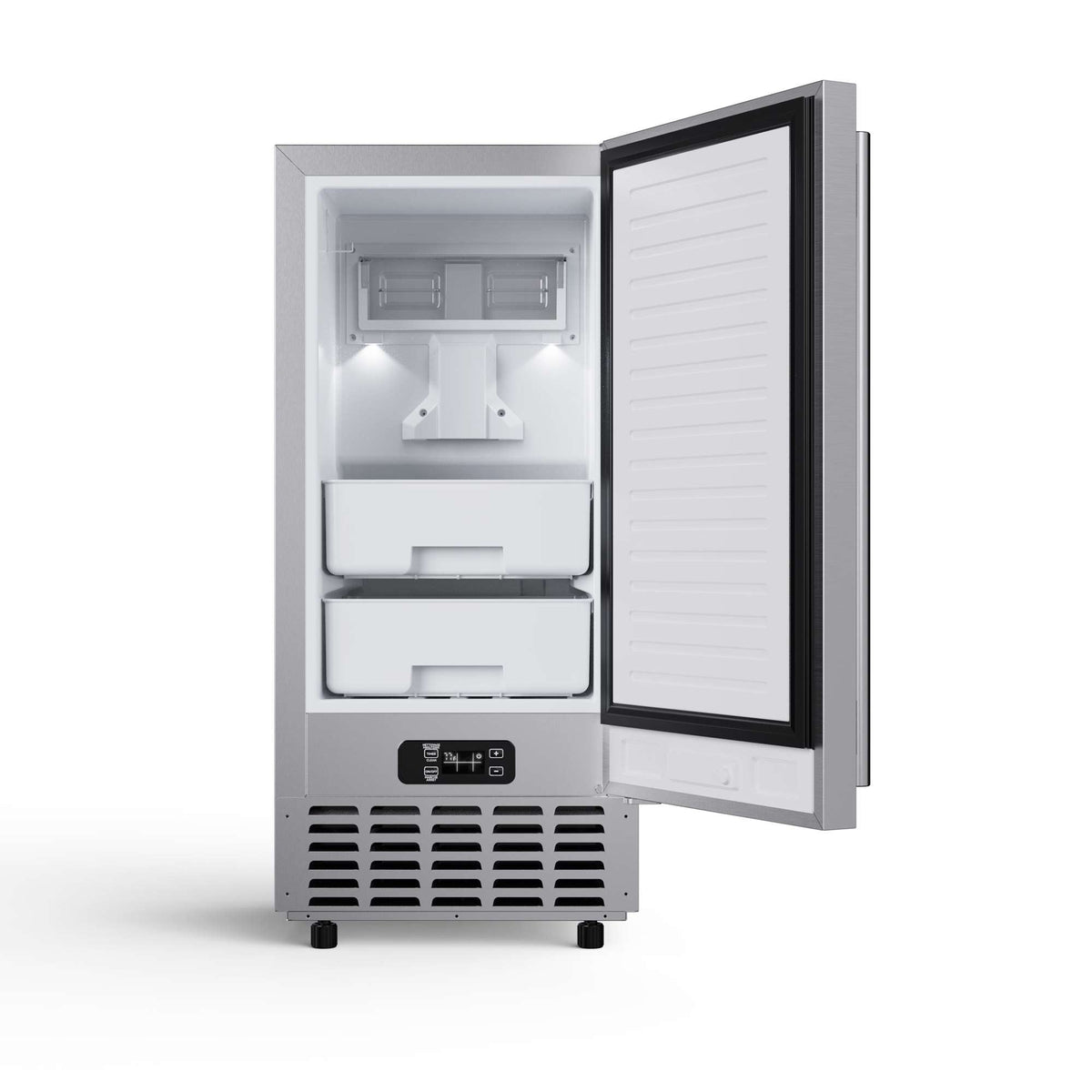 Forno Cristallo 15-inch nugget ice maker in stainless steel FIMBI7307-15S