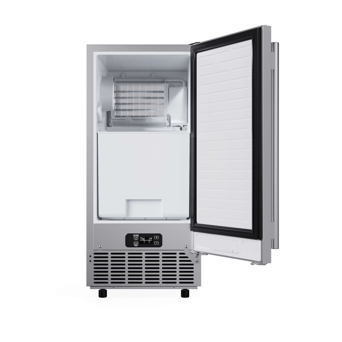 Forno Cristallo 15-inch cubed ice maker in stainless steel FIMBI7313-15S