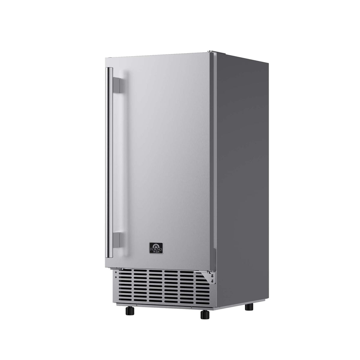 Forno Cristallo 15-inch cubed ice maker in stainless steel FIMBI7313-15S