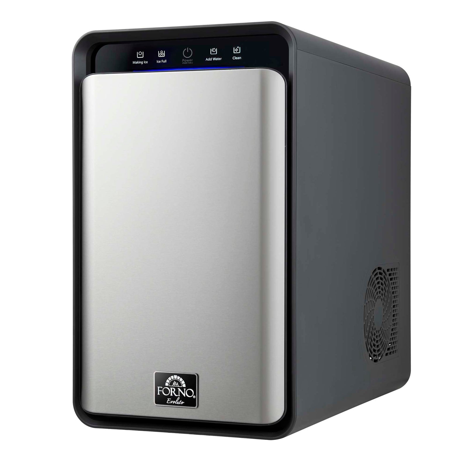 Forno Sferico 11-in Ice Maker, Silver, 32 clear 2-in slow-melting spheres daily, stores more than 10 balls - FIMFS7352-11S