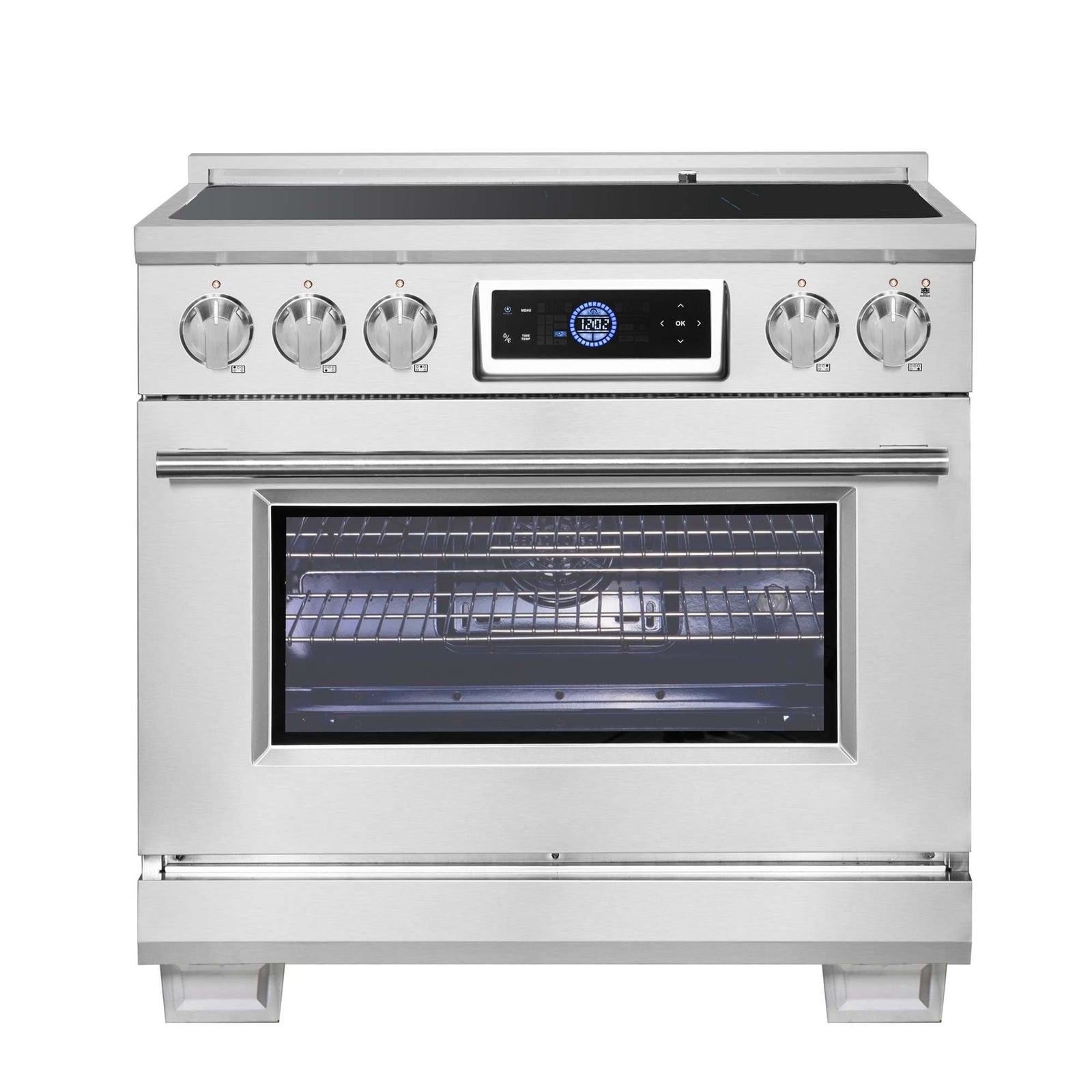 Forno Maximus 36 Inch Induction Range with Air Fryer - FFSIN0968-36